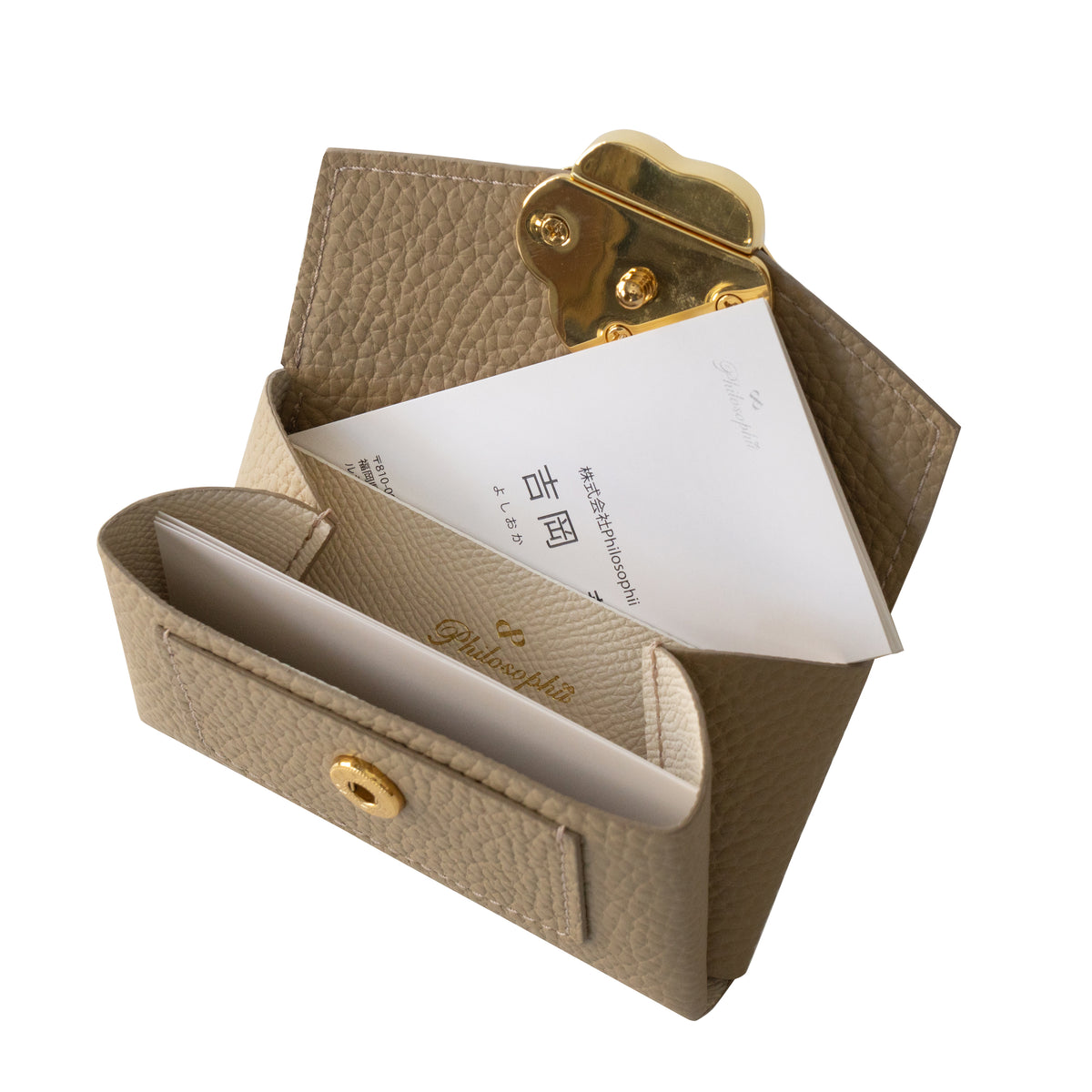 [Made-to-order: 10/23 (Fri) 22:00 - 10/26 (Mon)] Small Multi-case: Meowver Mini Cuir Mush / Turtledove