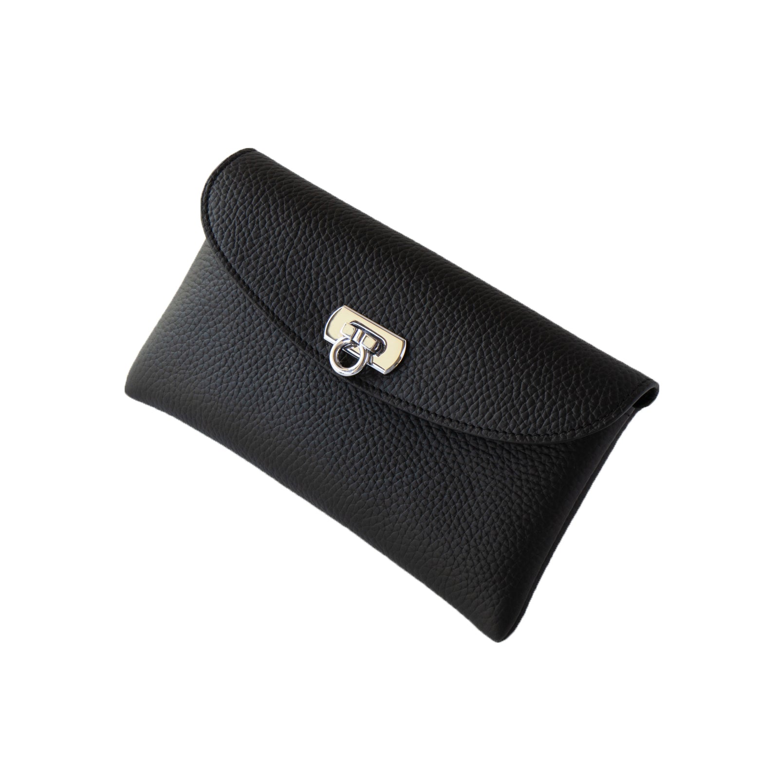 [Limited to 3 days only, available for pre-order from 12/1 (Sun) to 12/3 (Tue)] Flap Wallet Fleur Long (with inner card case and back pocket) Cuir Mache / Black