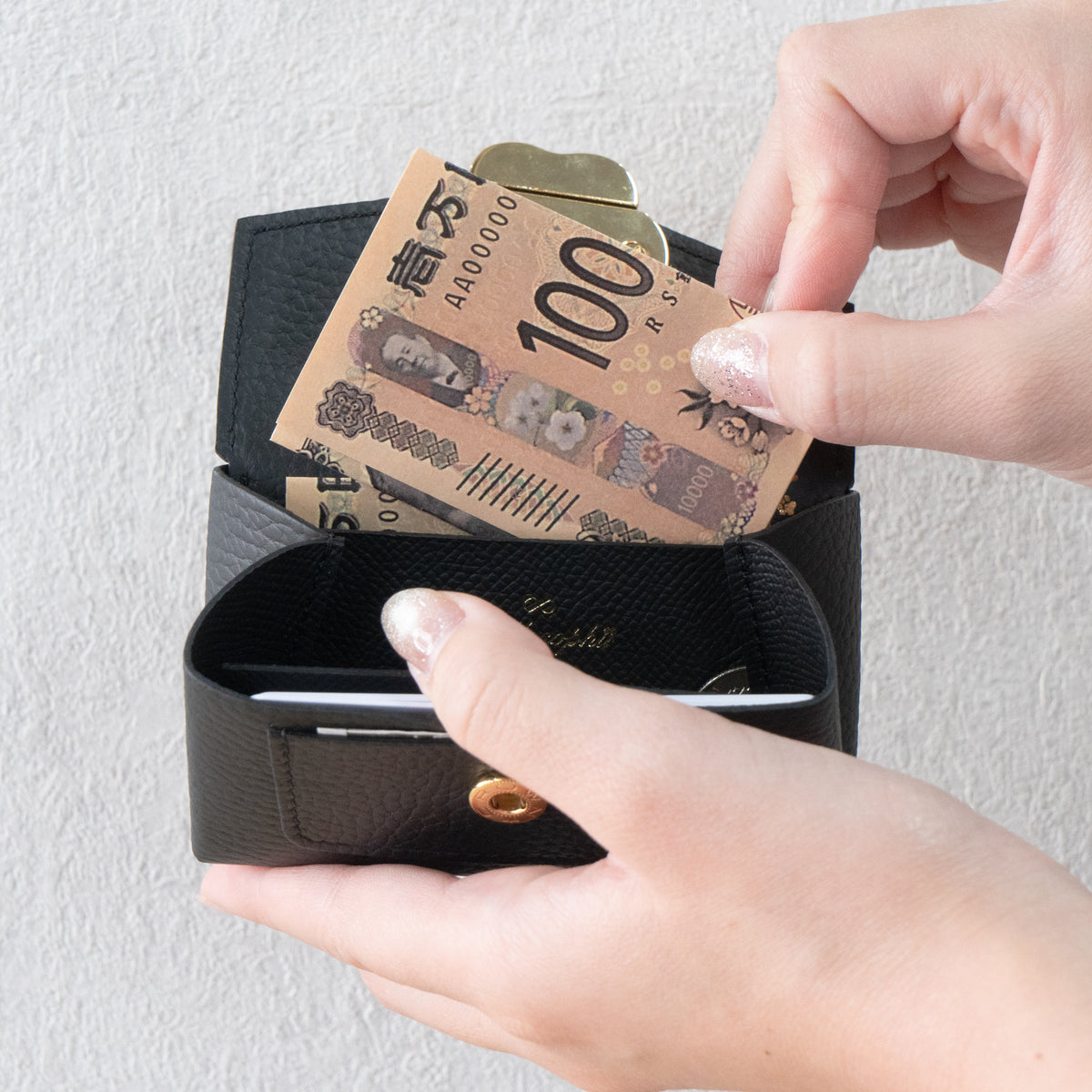 [Pre-order: Fri, Oct 23, 22:00 – Mon, Oct 26] Small Multi-Case: Meowver Mini Cuir Mache / Black