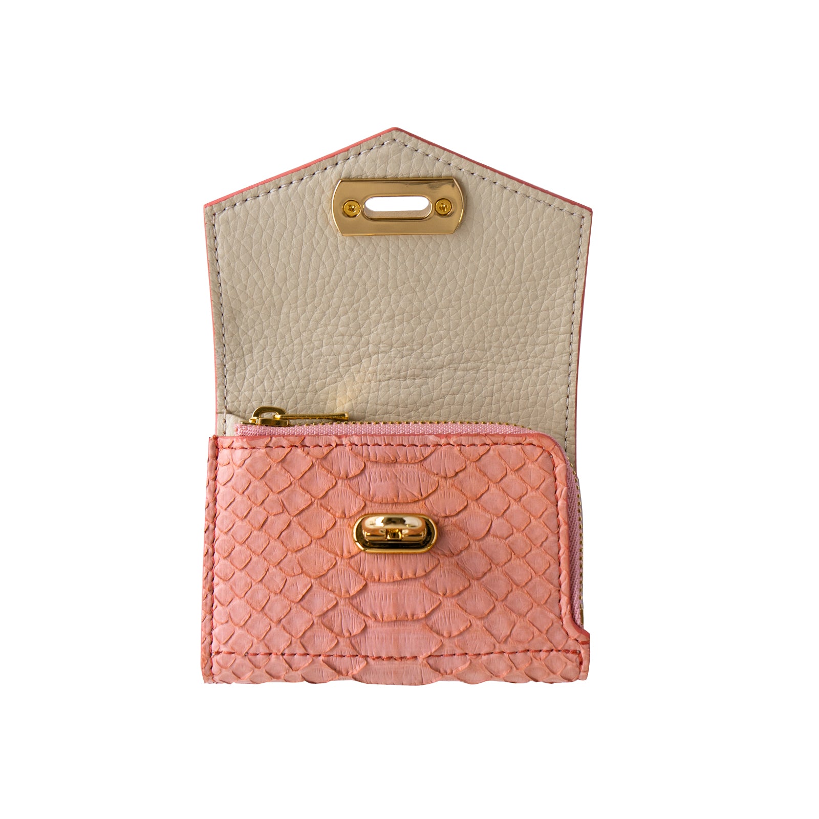 [Year-end Thanksgiving Sale] Handy Wallet Opera Python (Color) / Shell Pink