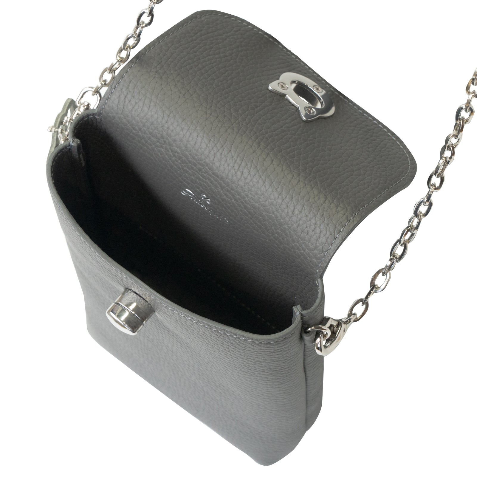 フルーニャスマホポシェット   キュイール・マッシュ  /  グラファイト