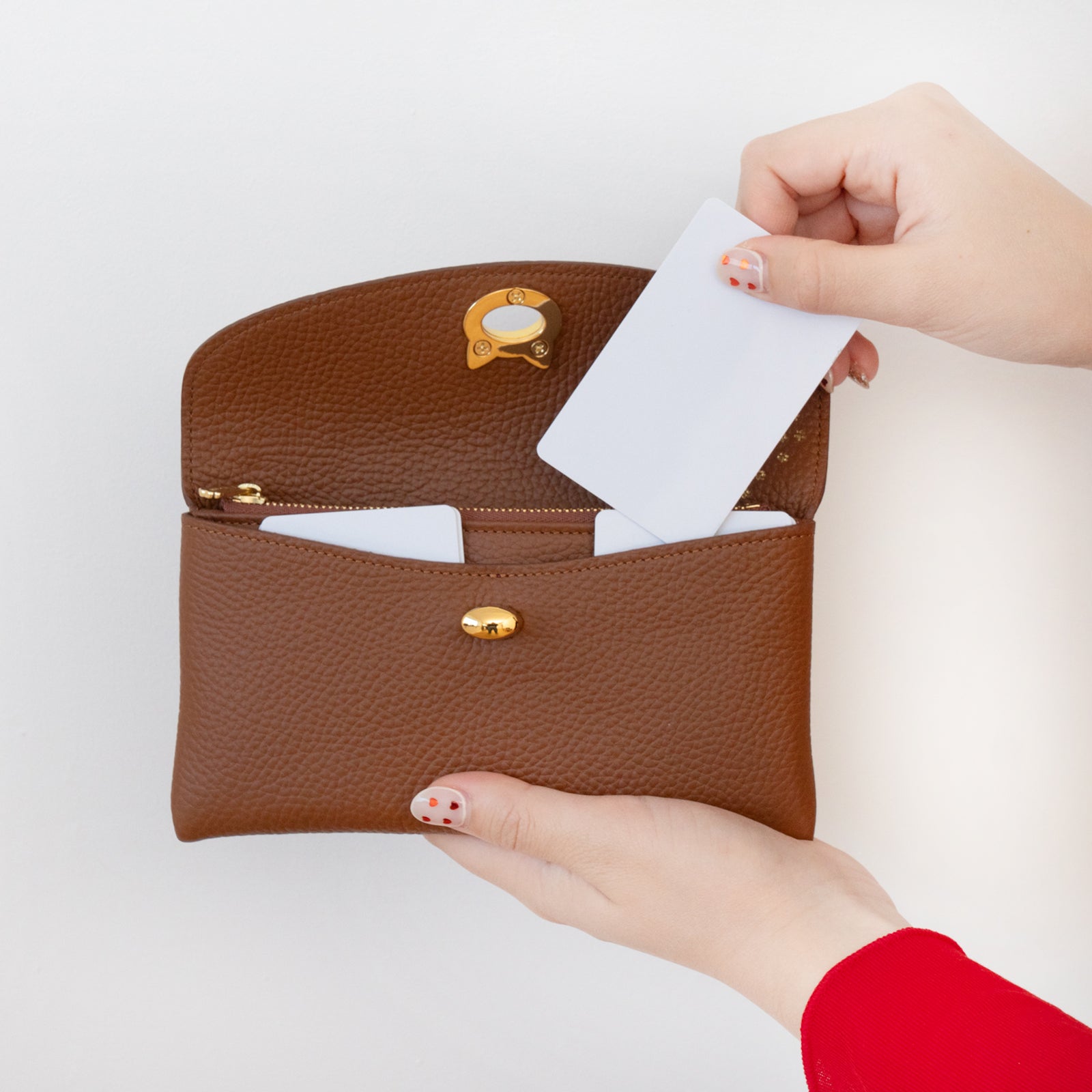 フラップウォレット・フルーニャ ロング    キュイール・マッシュ / キャメル