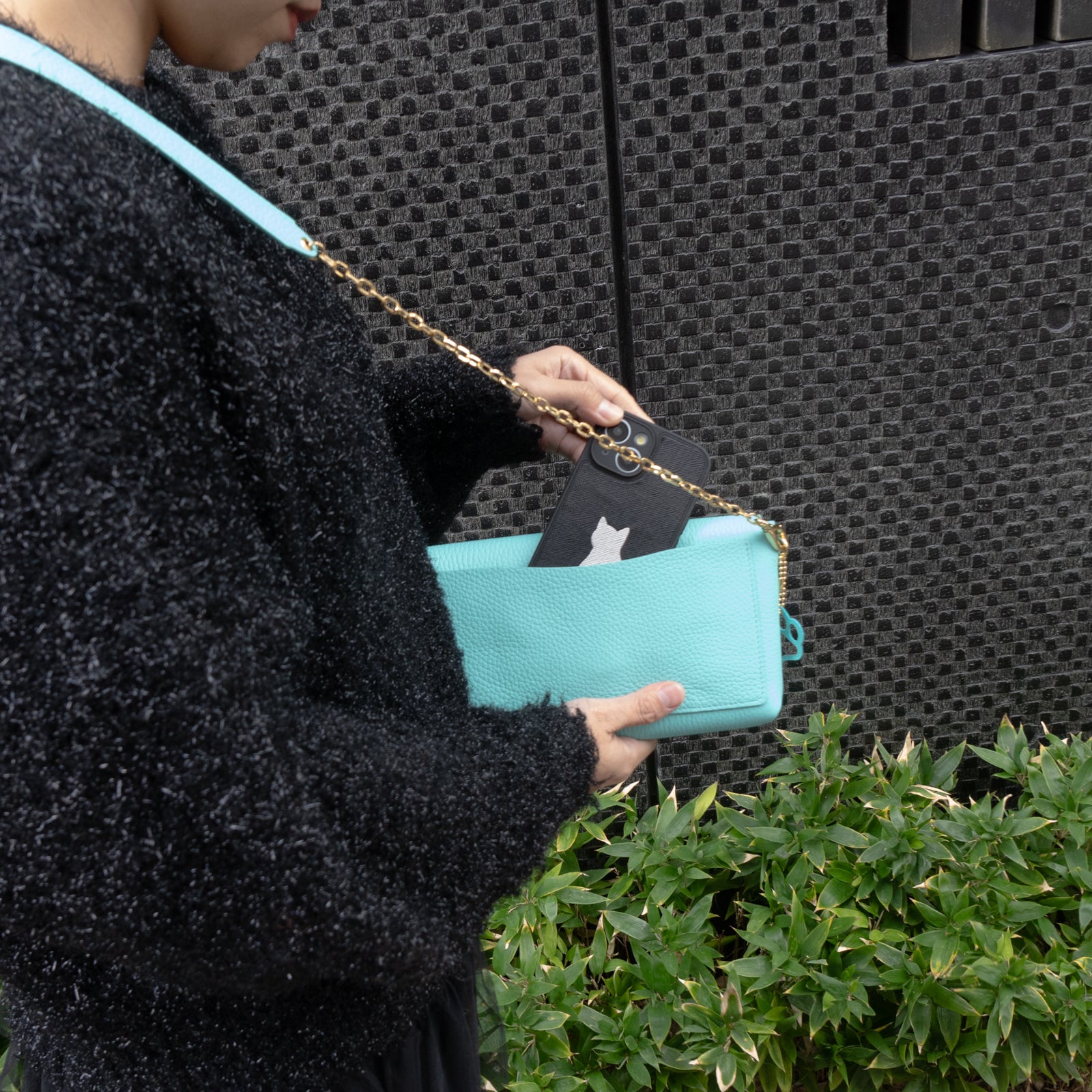 [Limited quantity] [3-day limited order sale from 12/21 (Sat) to 12/23 (Mon)] Frunya Pochette Taurillon Clemence / Tiffany Blue