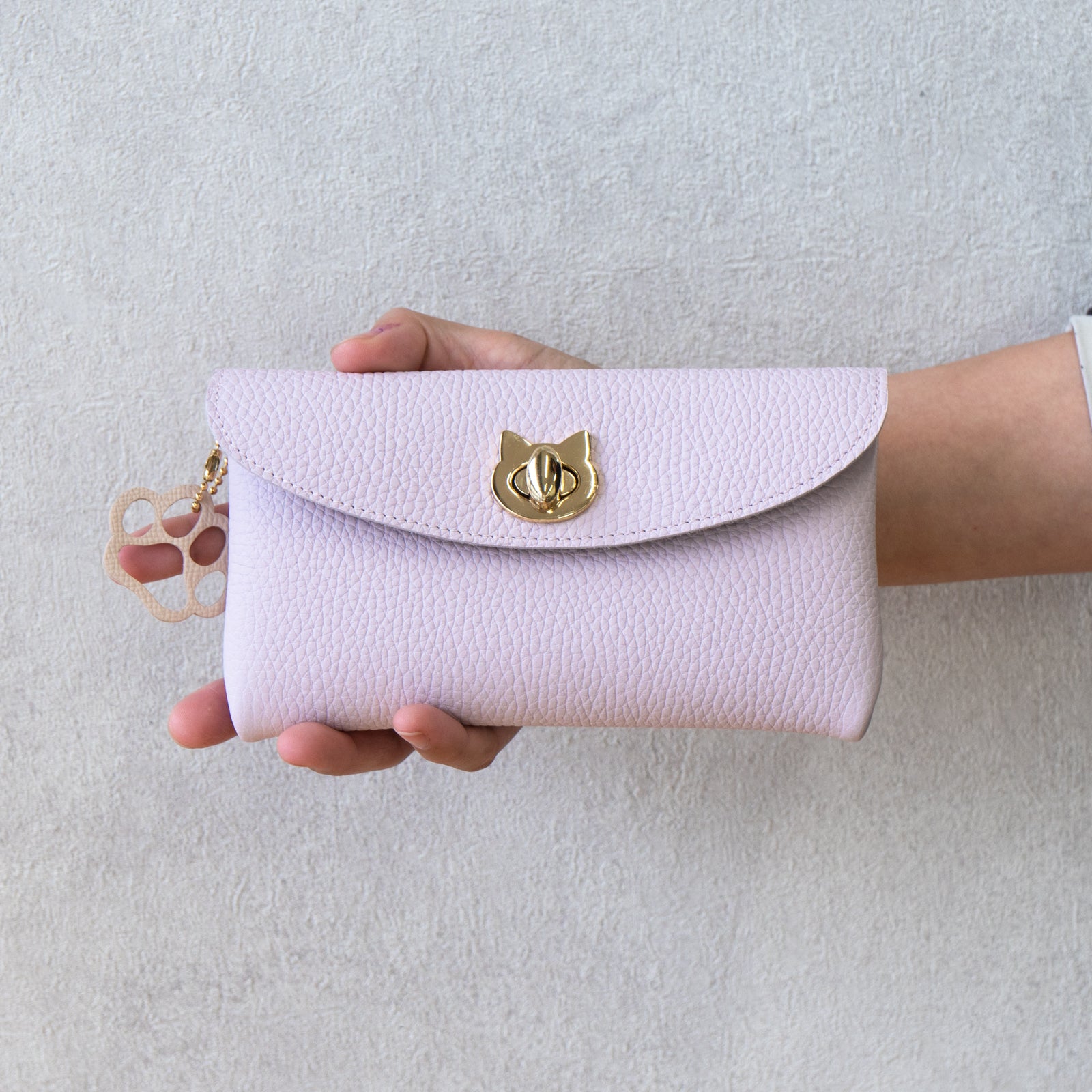 [OUTLET, Limited Quantity] [12/21 (Sat) - 12/23 (Mon) 3-day limited order sale] Frunya Pouch L Taurillon Clemence / Mauve Pale