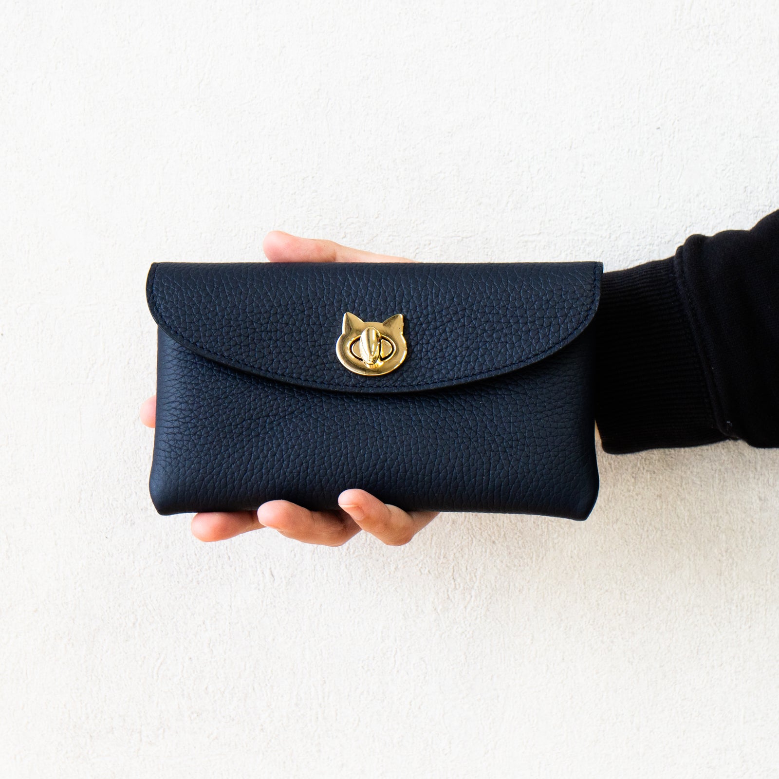 Flap Wallet - Furnya Long in Taurillon Clemence / Bleu Nuit