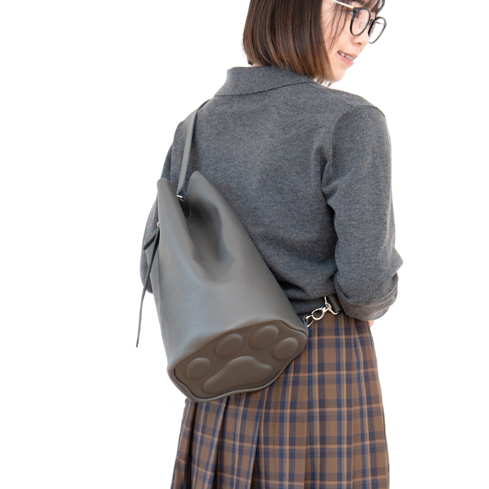 【11/21(金)22:00～ 26時間限定販売】【数量限定】3WAYバッグ PAW (パウ)    キュイール・マッシュ  /  グラファイト