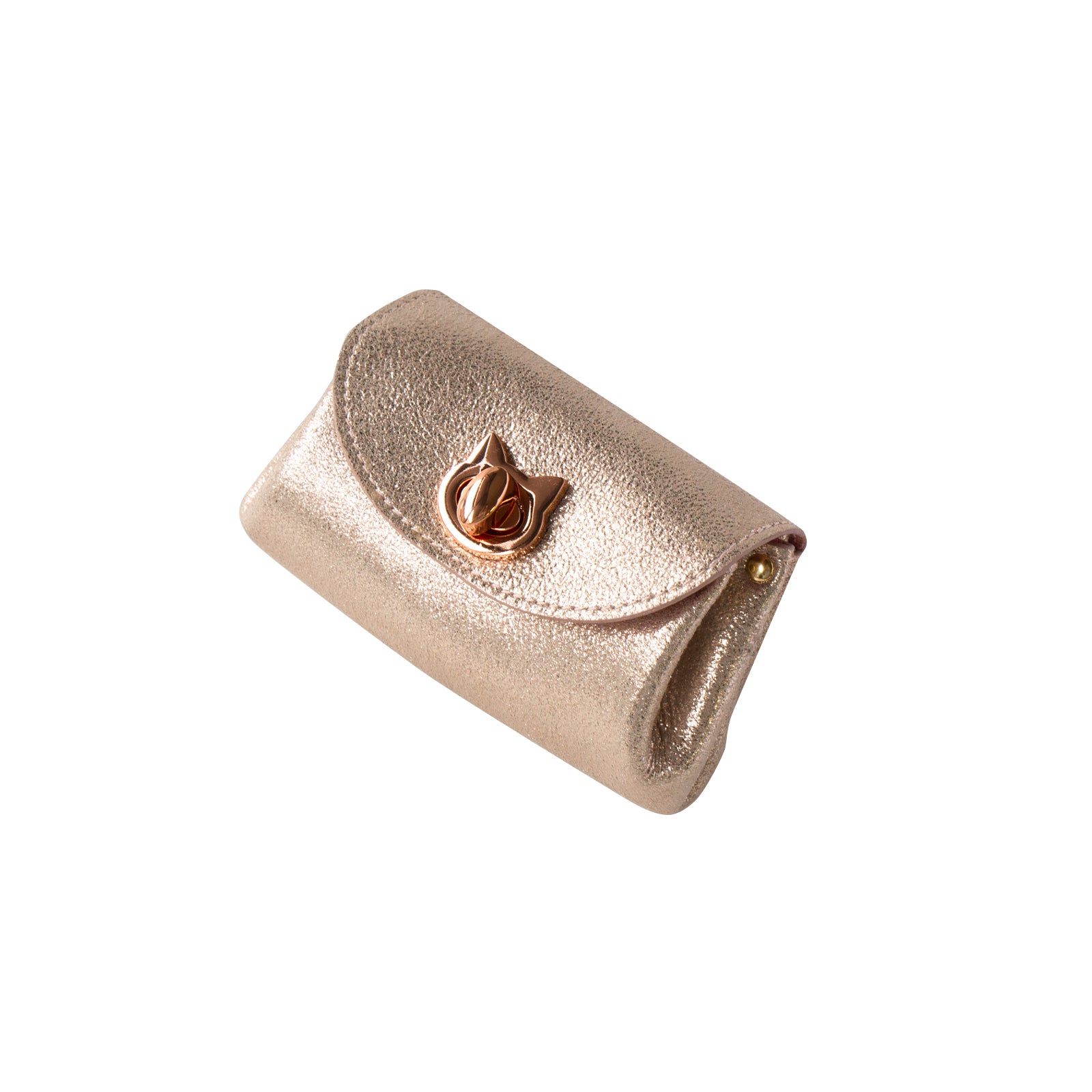 Sparkling Shell Pouch CAT / Rose Gold