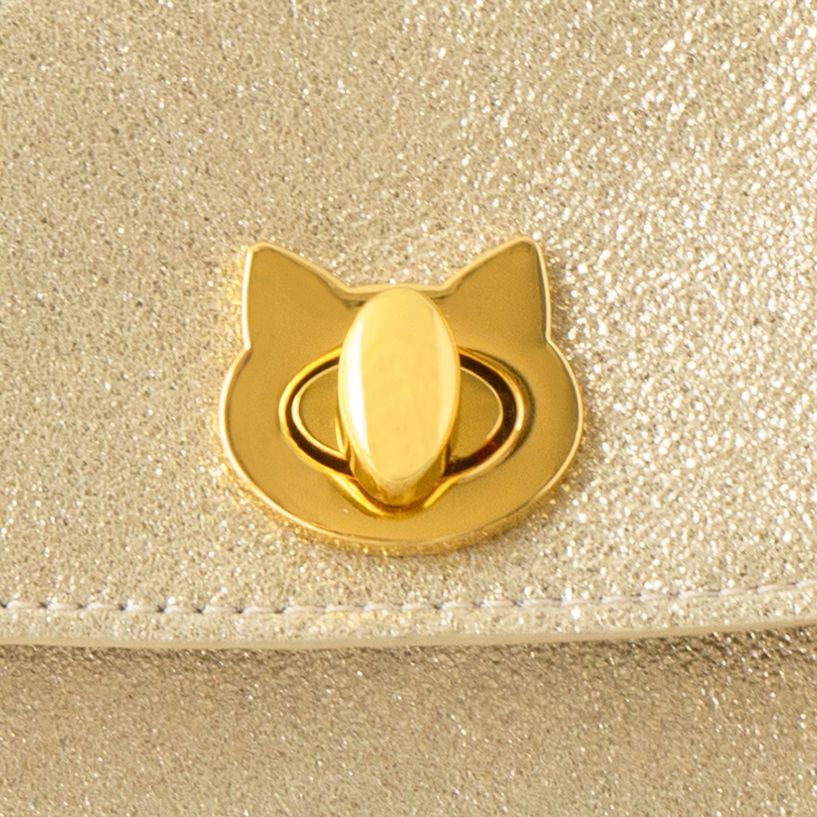 [1/1 (Wed) ~ 1/3 (Fri) 3-day limited time sale] Sparkling Shell Pochette CAT / Gold