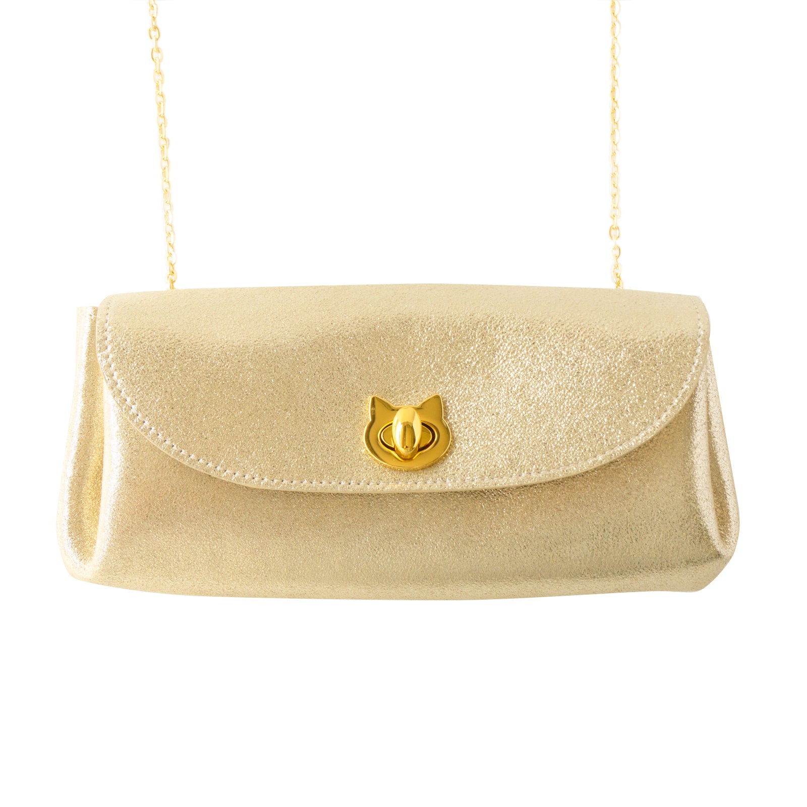 [1/1 (Wed) ~ 1/3 (Fri) 3-day limited time sale] Sparkling Shell Pochette CAT / Gold