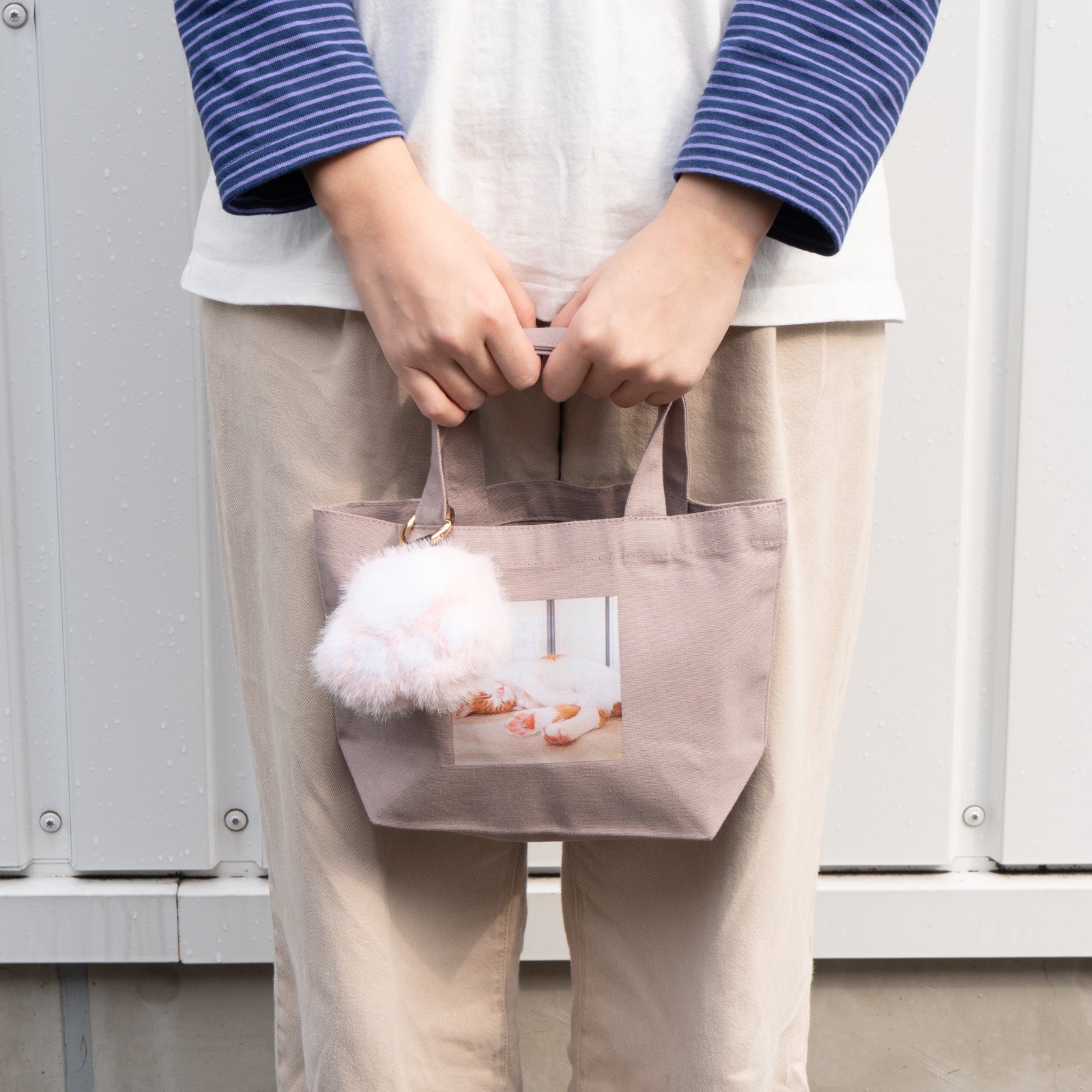 うちのこPHOTOトートバッグ・S  /グレージュ