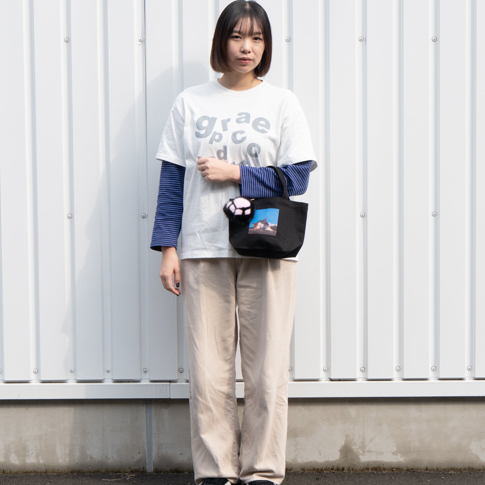 うちのこPHOTOトートバッグ・S  /ブラック