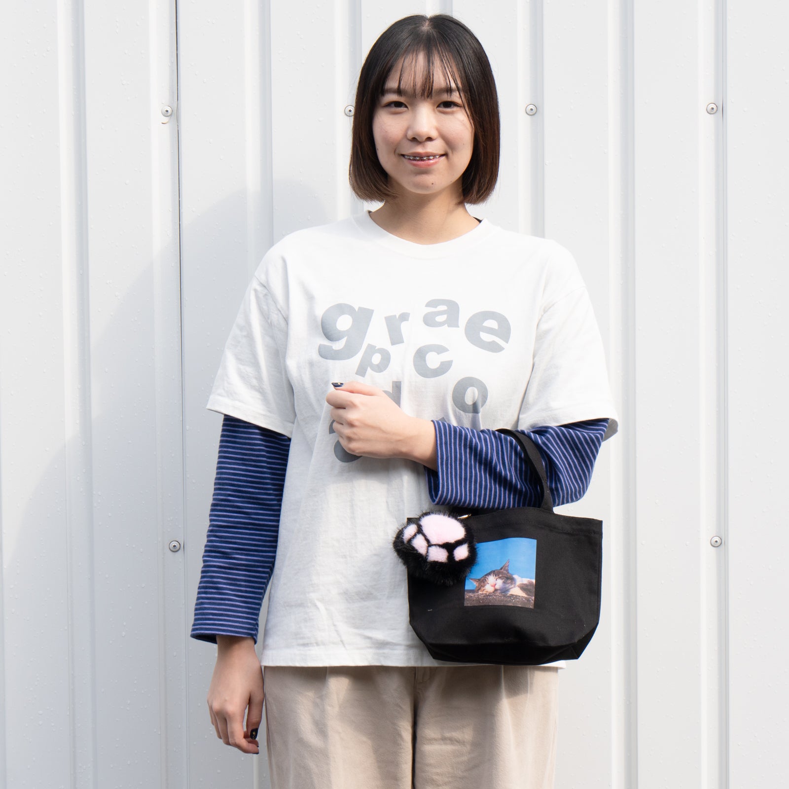 うちのこPHOTOトートバッグ・S  /ブラック