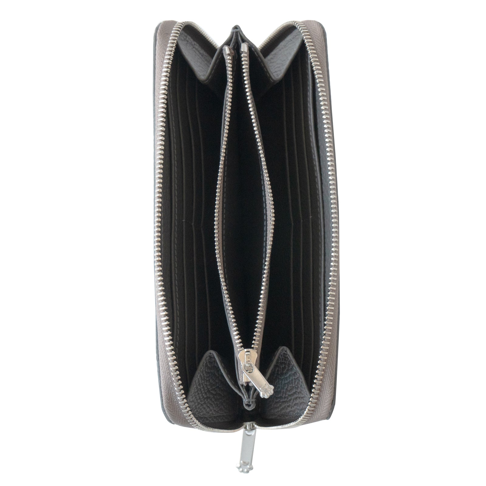 【12/7(日)22:00～ 26時間限定販売】【数量限定】PAWラウンドファスナー長財布   キュイール・マッシュ  /  グラファイト