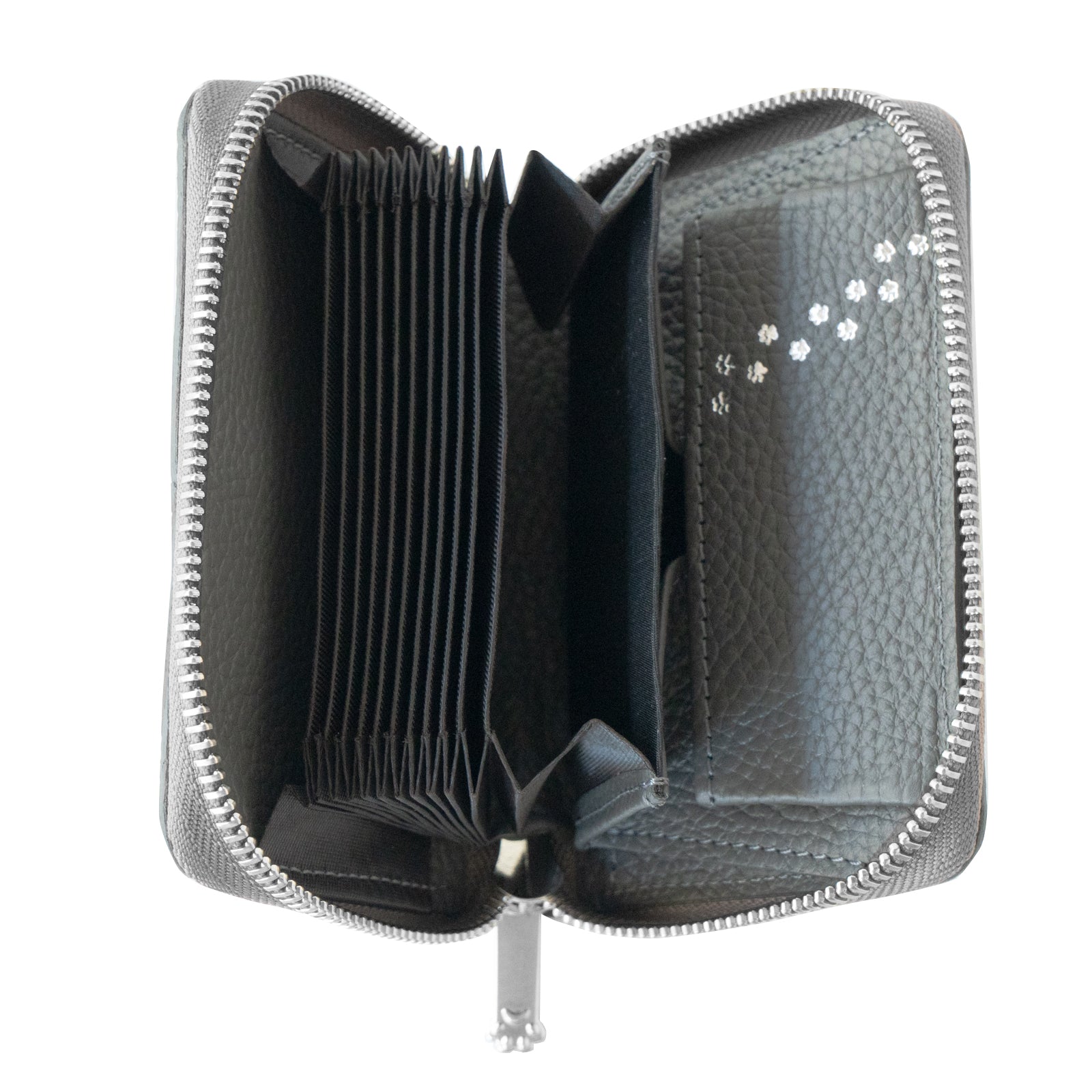 【12/7(日)22:00～ 26時間限定販売】【数量限定】PAWラウンドファスナーミドル財布    キュイール・マッシュ  /  グラファイト