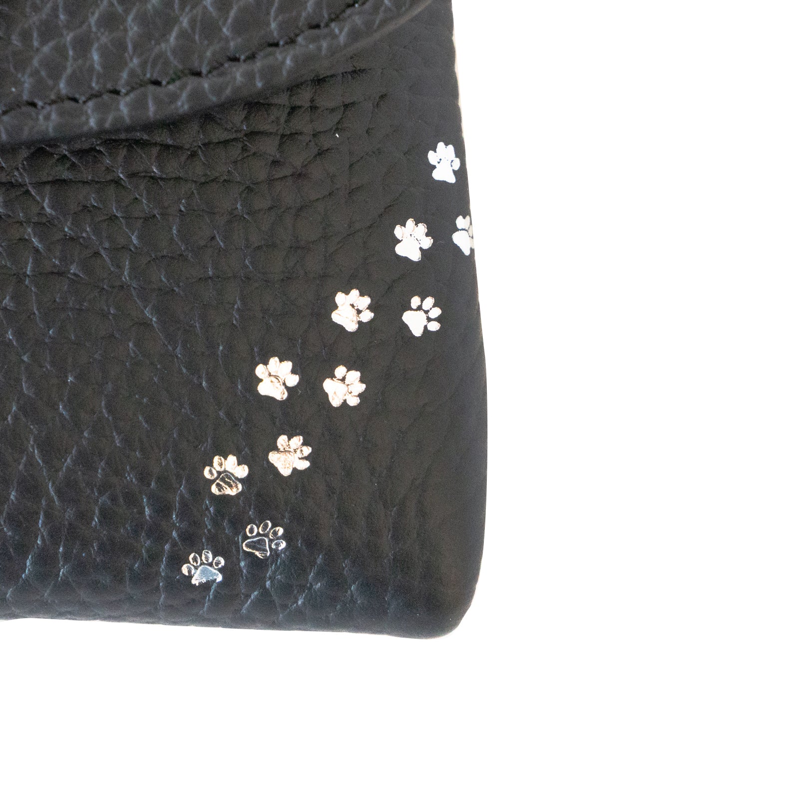 [復刻] フルーニャ スクエアポーチ　キュイール・マッシュ  /  ブラック