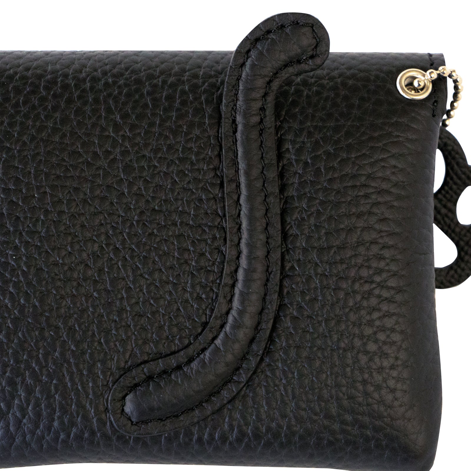 [復刻] フルーニャ スクエアポーチ　キュイール・マッシュ  /  ブラック