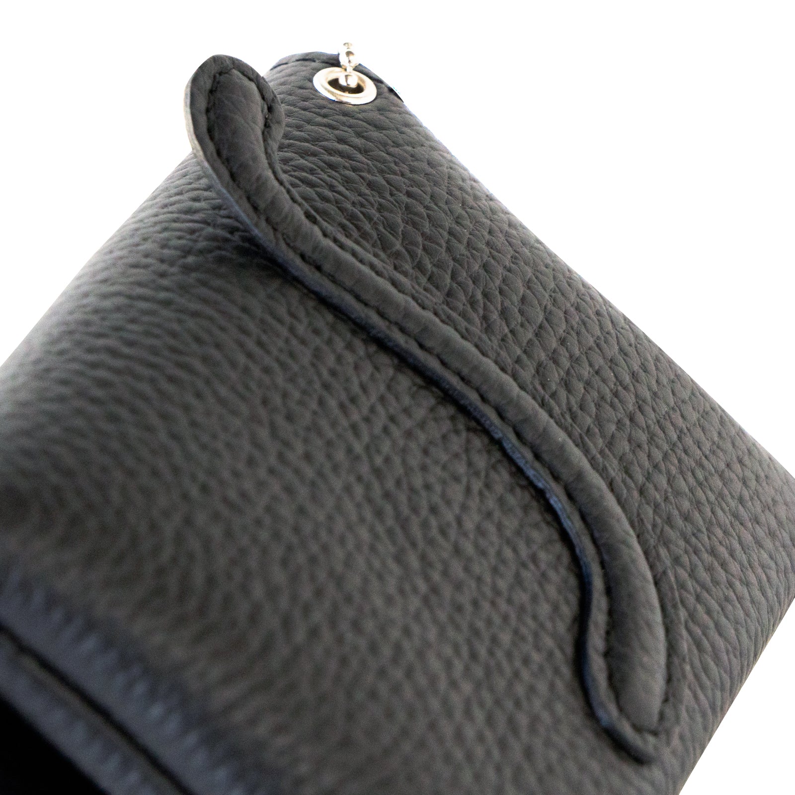 [復刻] フルーニャ スクエアポーチ　キュイール・マッシュ  /  ブラック