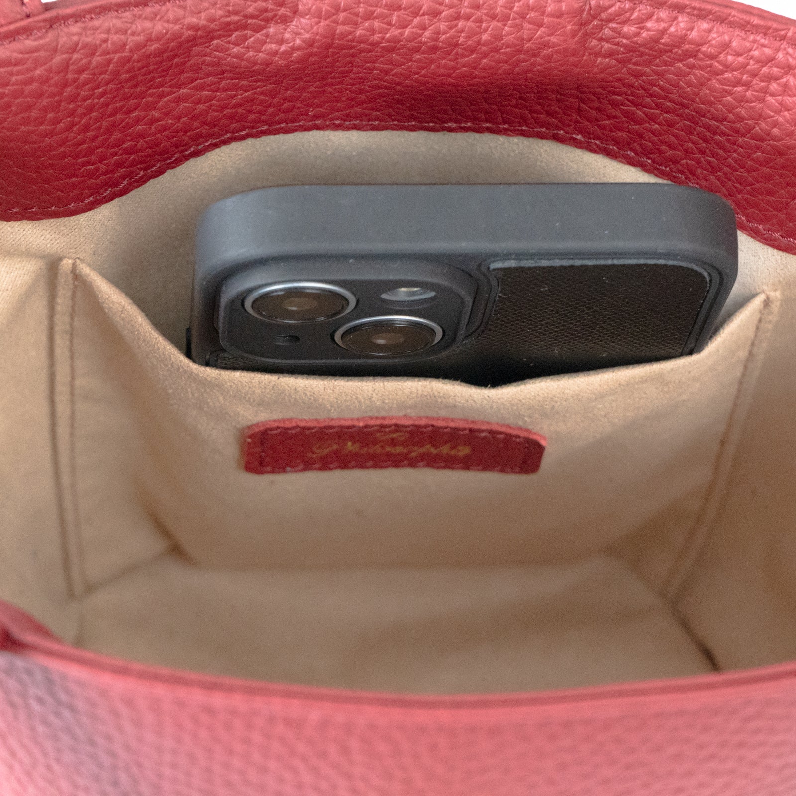 チェーンショルダー付きミニバッグ・PAW  (パウ)   / ボルドー