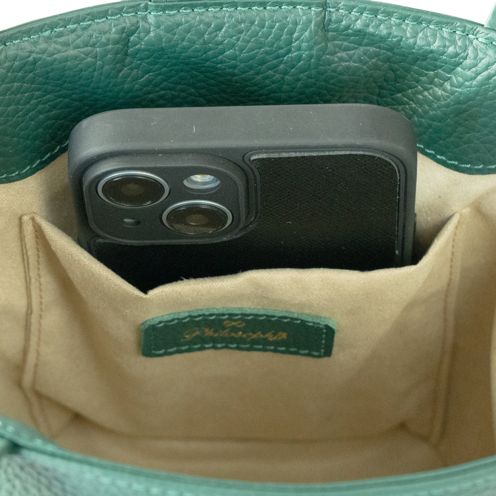 チェーンショルダー付きミニバッグ・PAW  (パウ)   / エメラルド