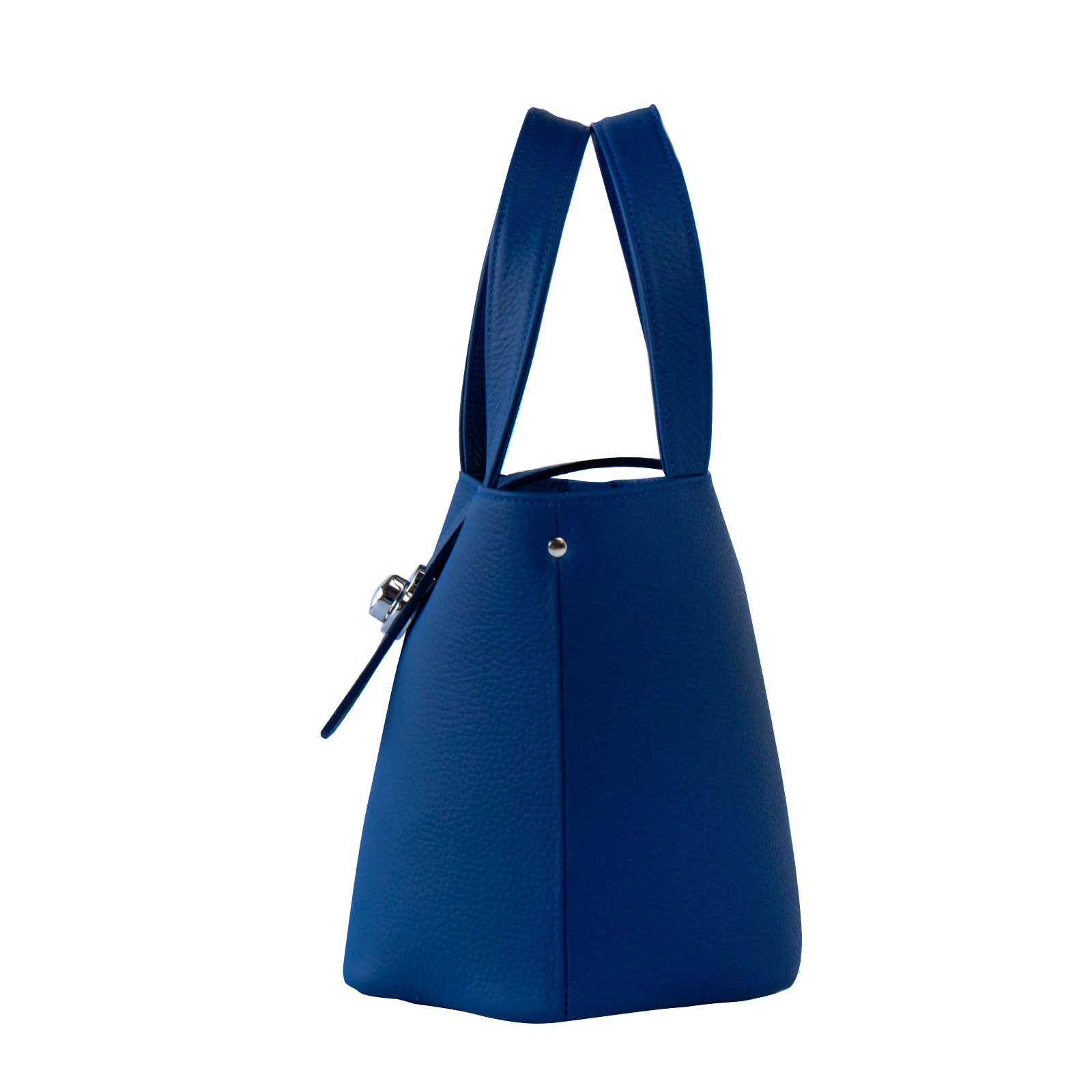 チェーンショルダー付きミニバッグ・PAW  (パウ)   キュイール・マッシュ  / ロイヤルブルー