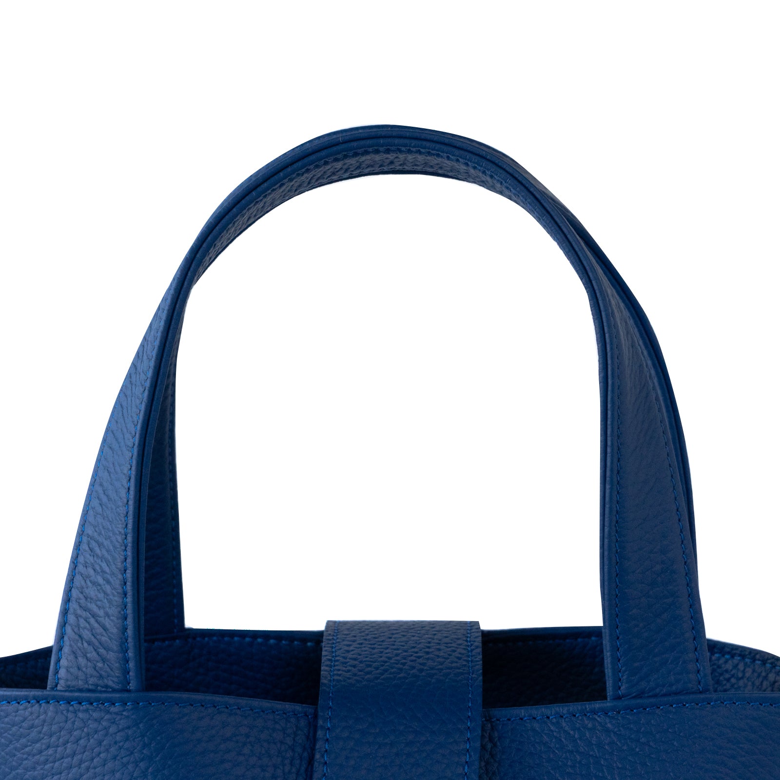 チェーンショルダー付きミニバッグ・PAW  (パウ)   キュイール・マッシュ  / ロイヤルブルー