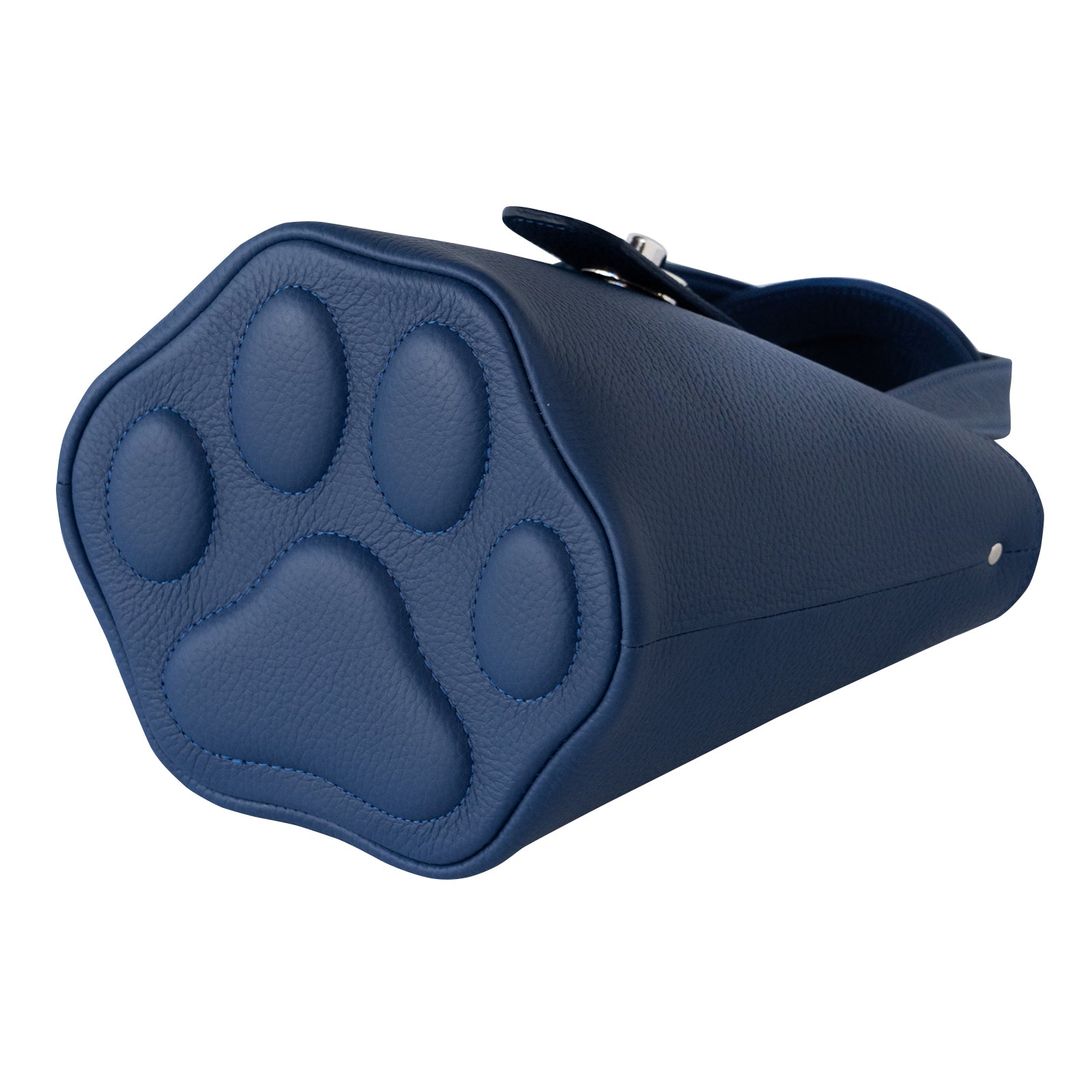 チェーンショルダー付きミニバッグ・PAW  (パウ)   キュイール・マッシュ  / ロイヤルブルー