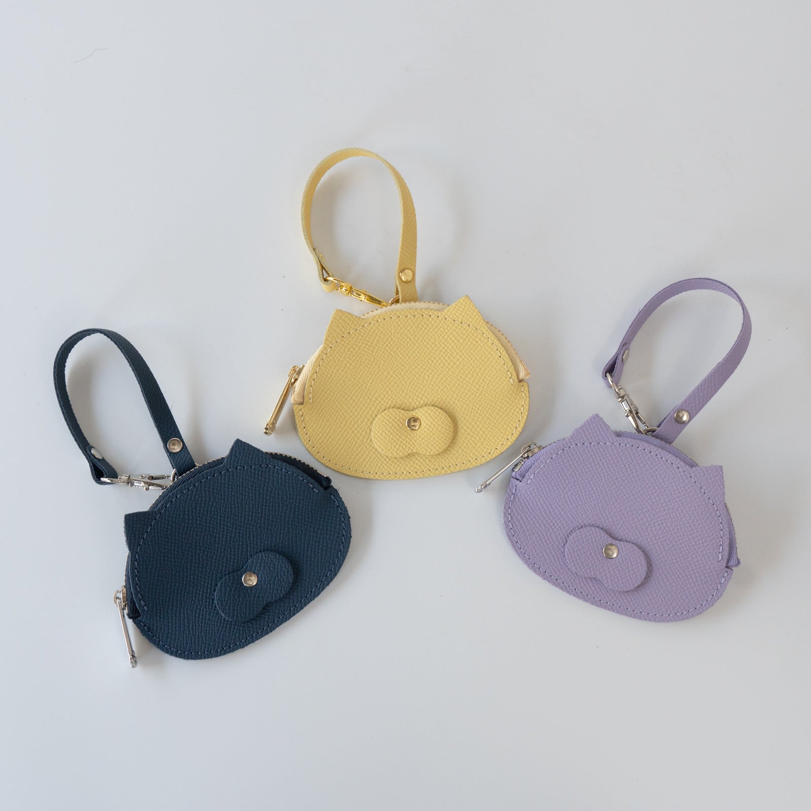 [NEW] にゃんフェイスコインケース　キュイール・ミネルバ  /   ブルーフランス