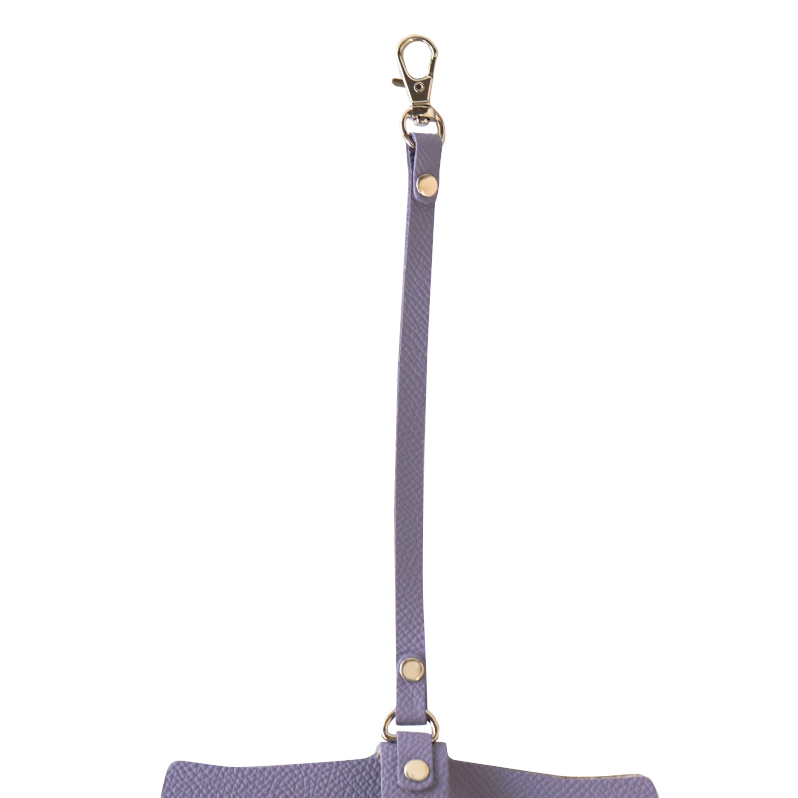 にゃんフェイス めがねケース   キュイール・ミネルバ  /  ラベンダー