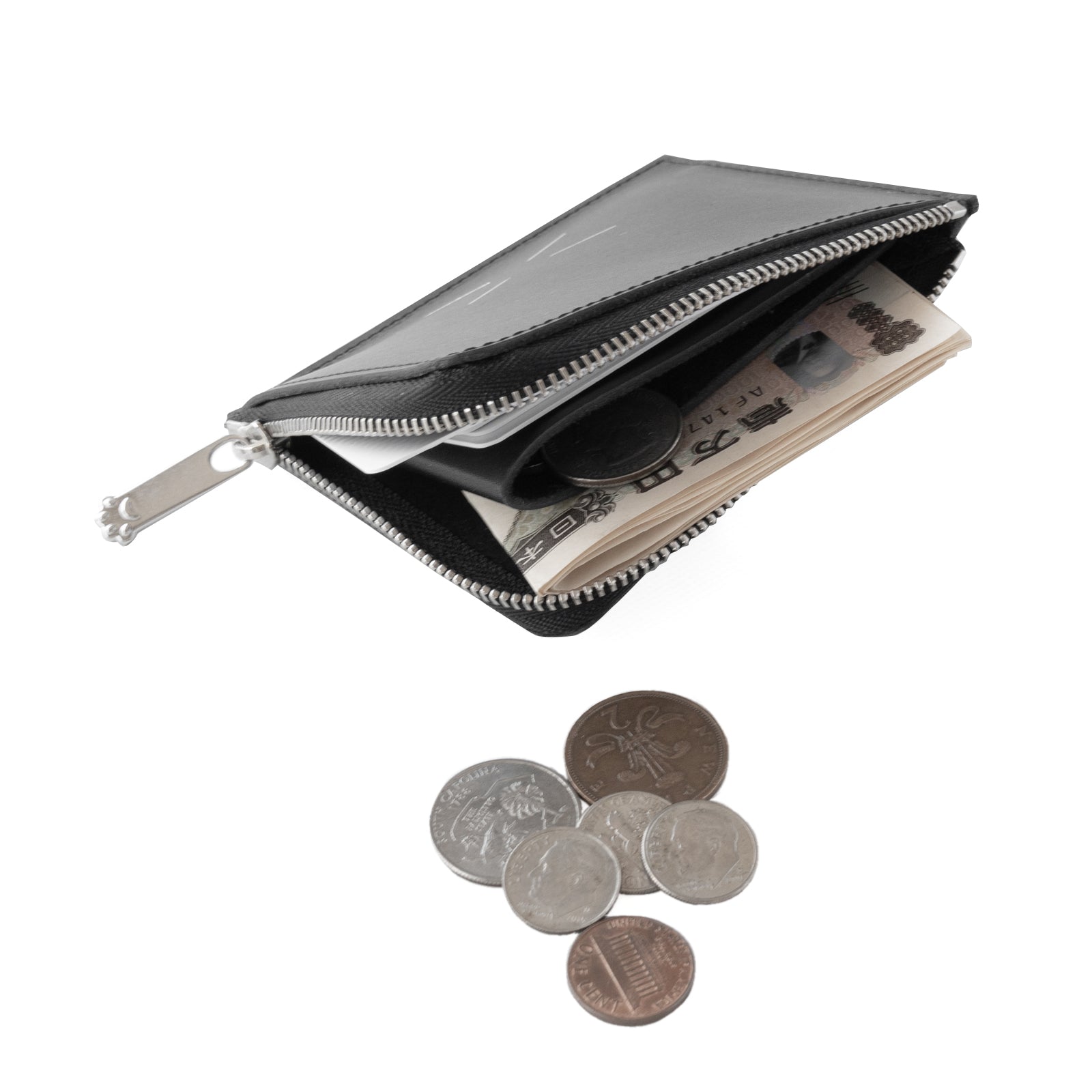 [1/22 (Wed) 1-day limited sale] Tomcat Fasnya Mini Wallet Kip Leather / Black