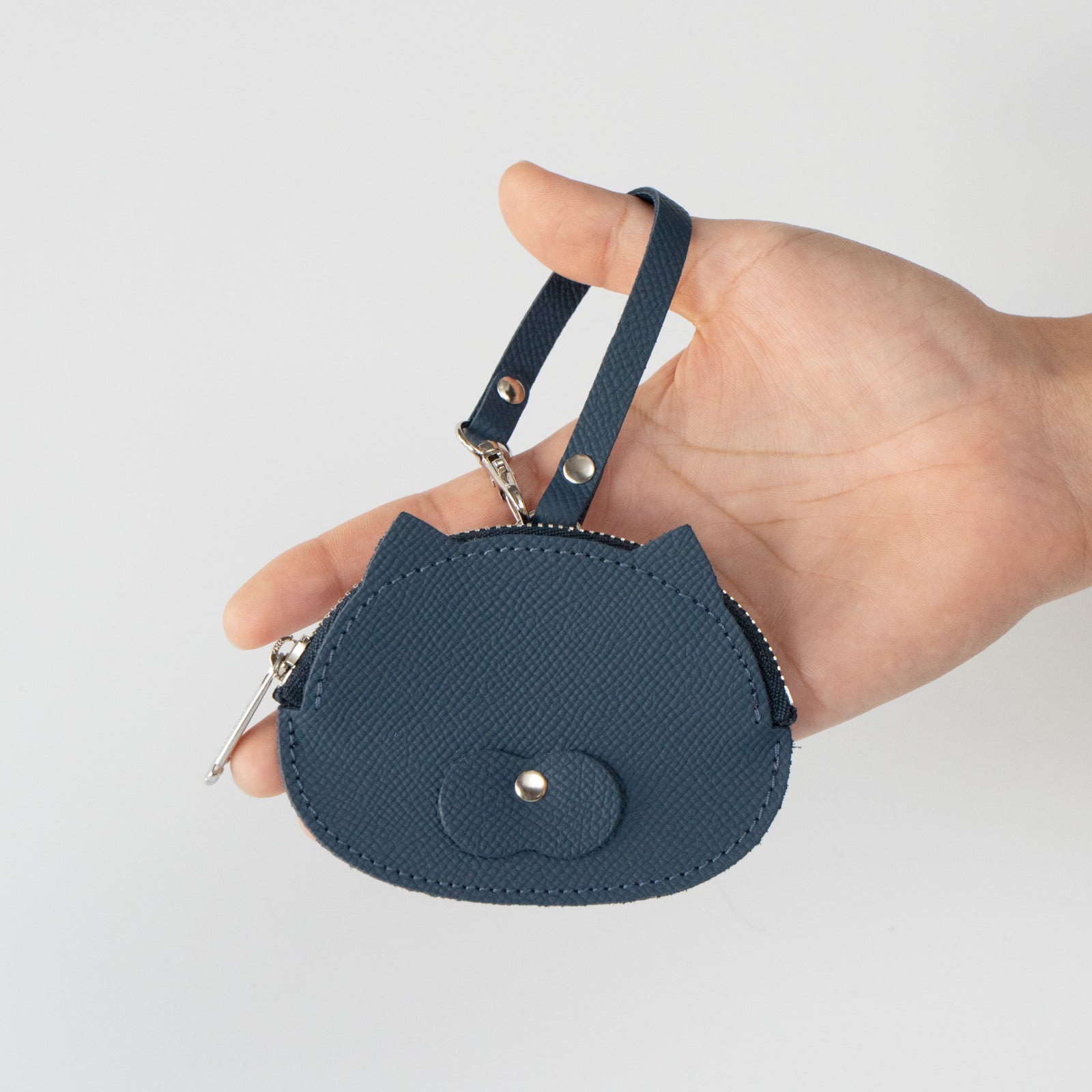 [NEW] にゃんフェイスコインケース　キュイール・ミネルバ  /   ブルーフランス