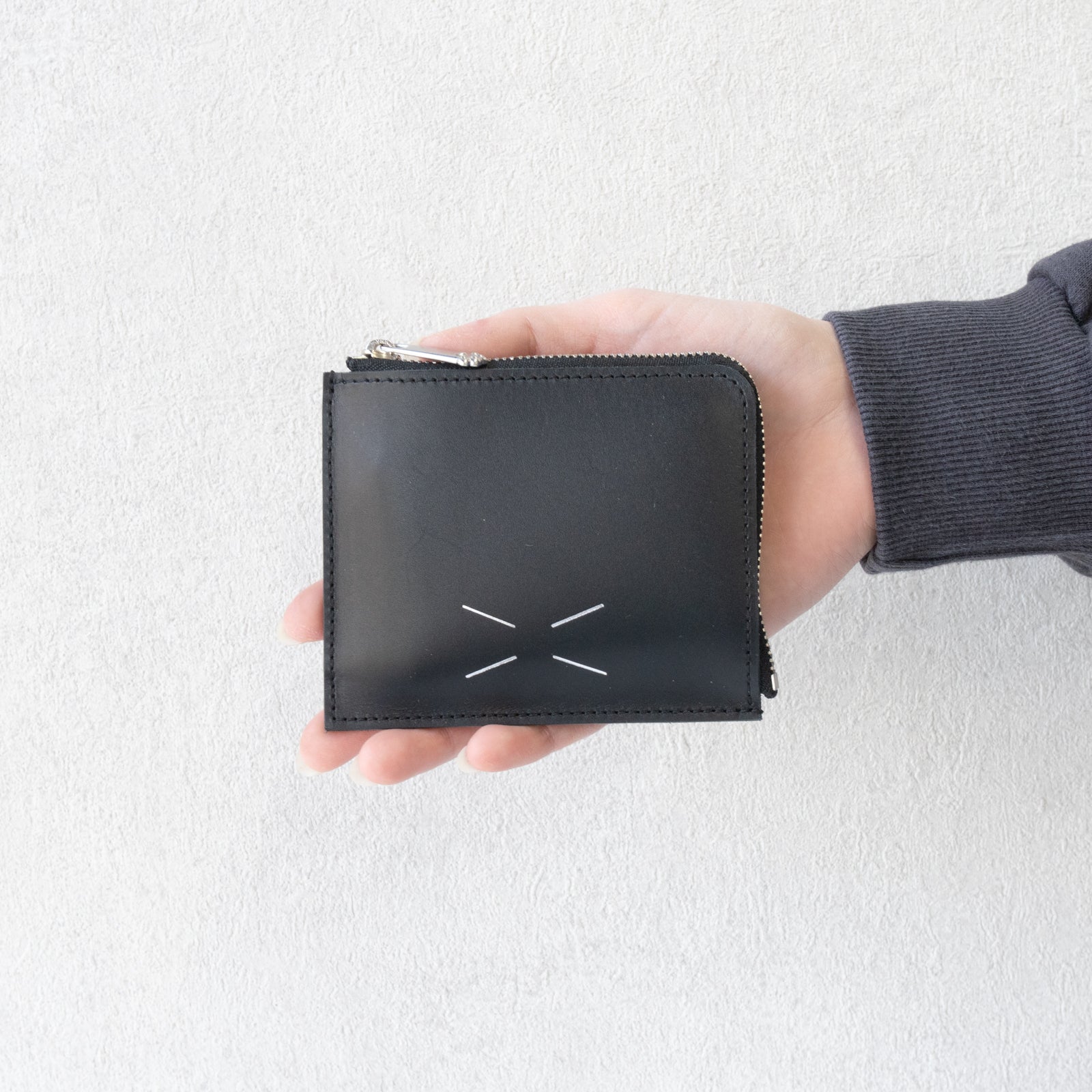 [1/22 (Wed) 1-day limited sale] Tomcat Fasnya Mini Wallet Kip Leather / Black