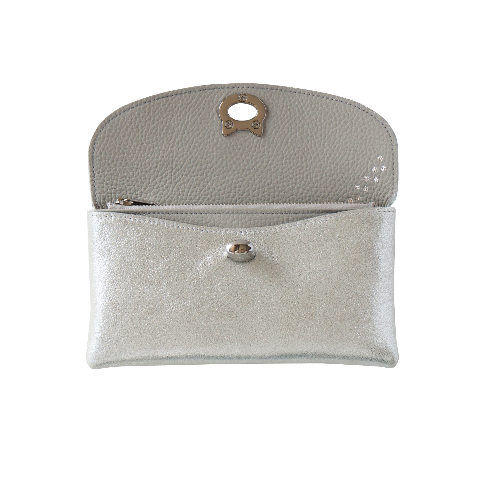 Sparkly Flap Wallet - Furnya Long / Silver