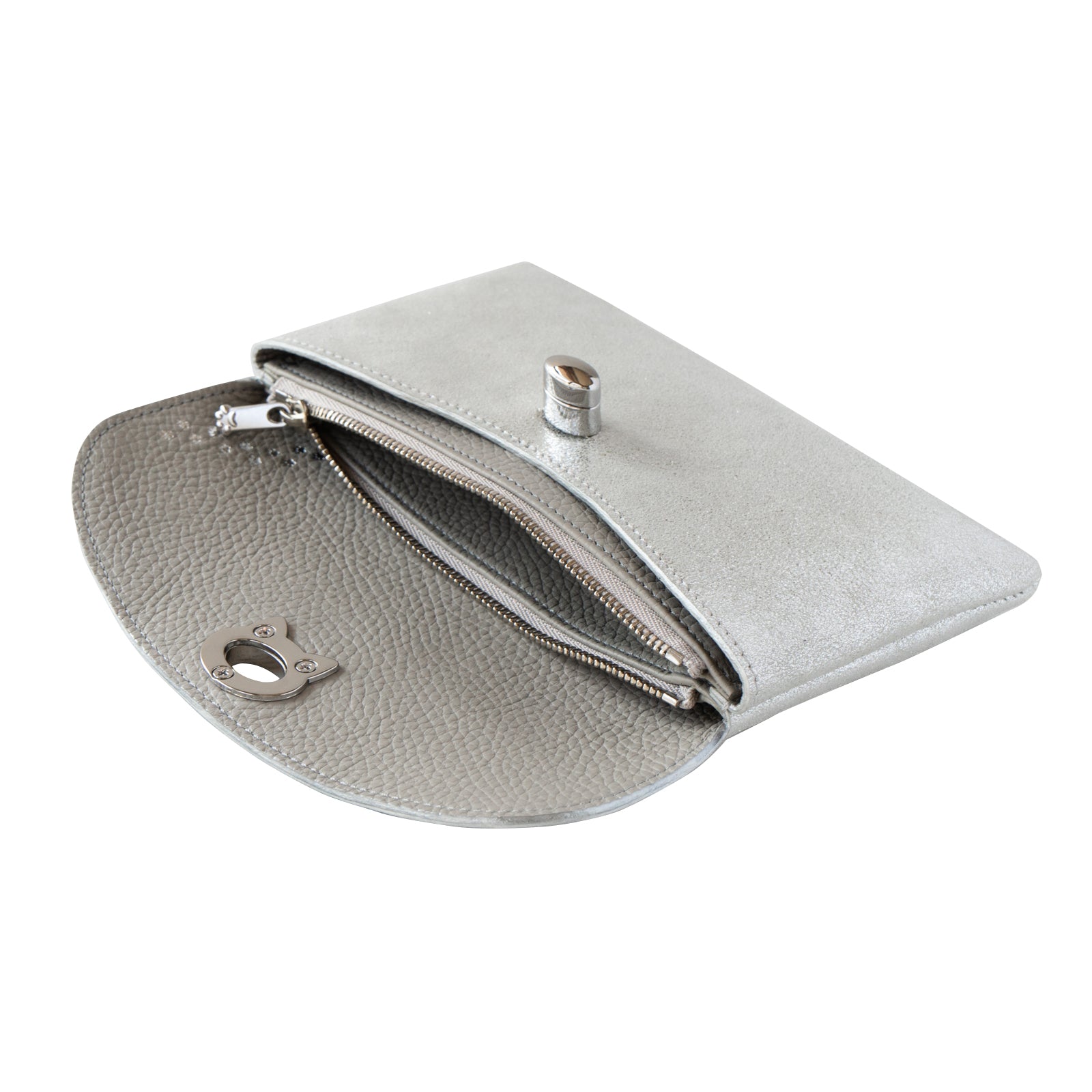 Sparkly Flap Wallet - Furnya Long / Silver