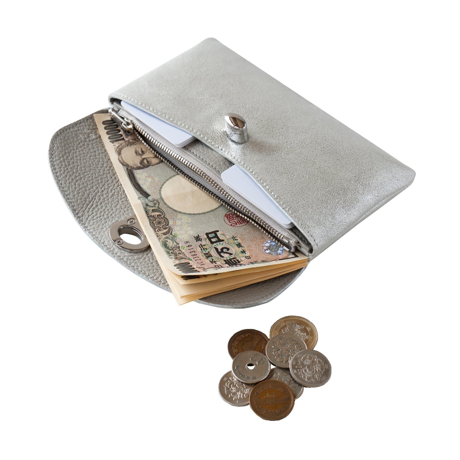 Sparkly Flap Wallet - Furnya Long / Silver