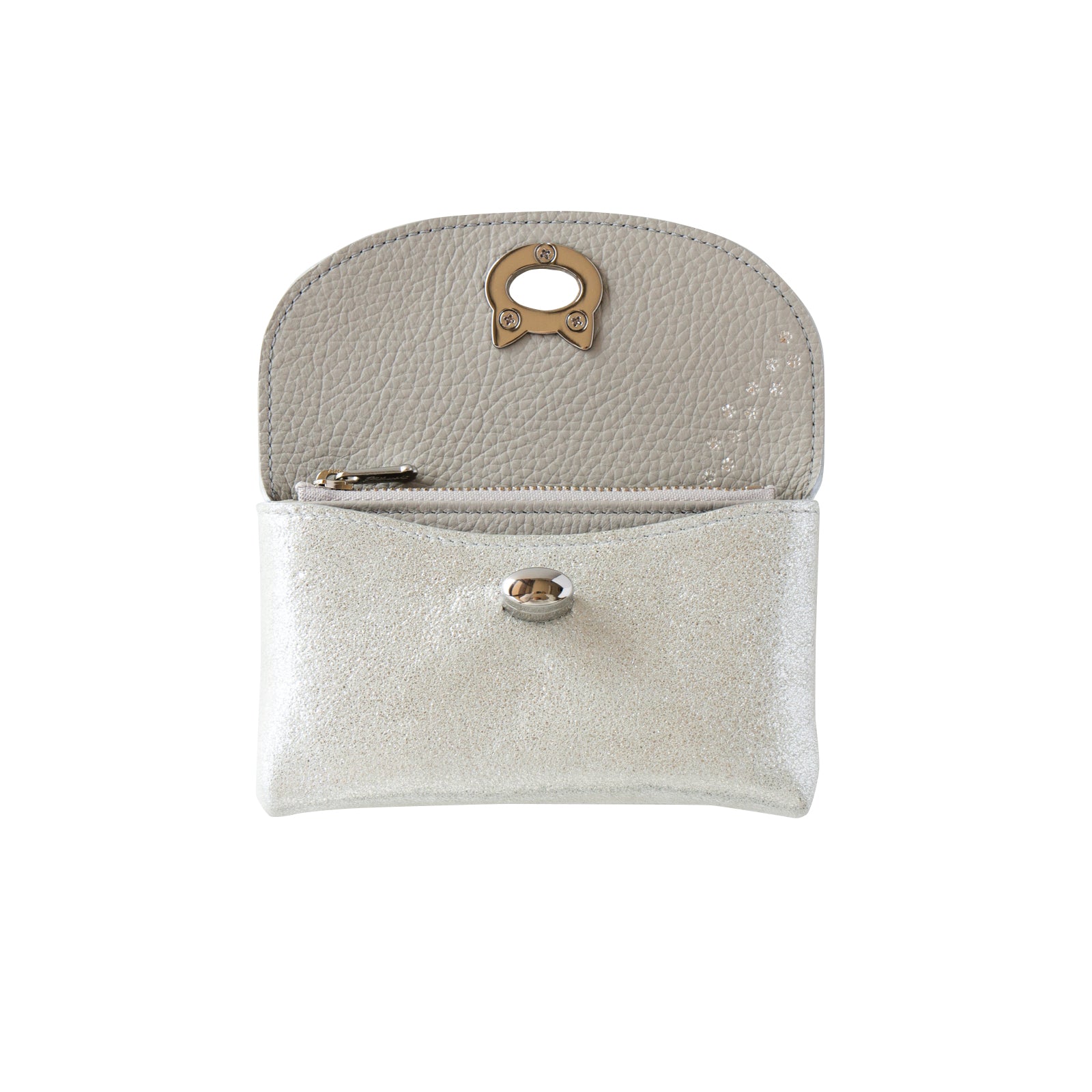 [On sale for one day only on Saturday, February 8th] Sparkly Flap Wallet - Furnya Medium / Silver