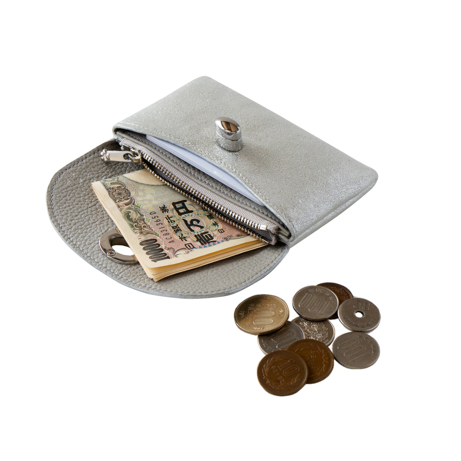 [On sale for one day only on Saturday, February 8th] Sparkly Flap Wallet - Furnya Medium / Silver