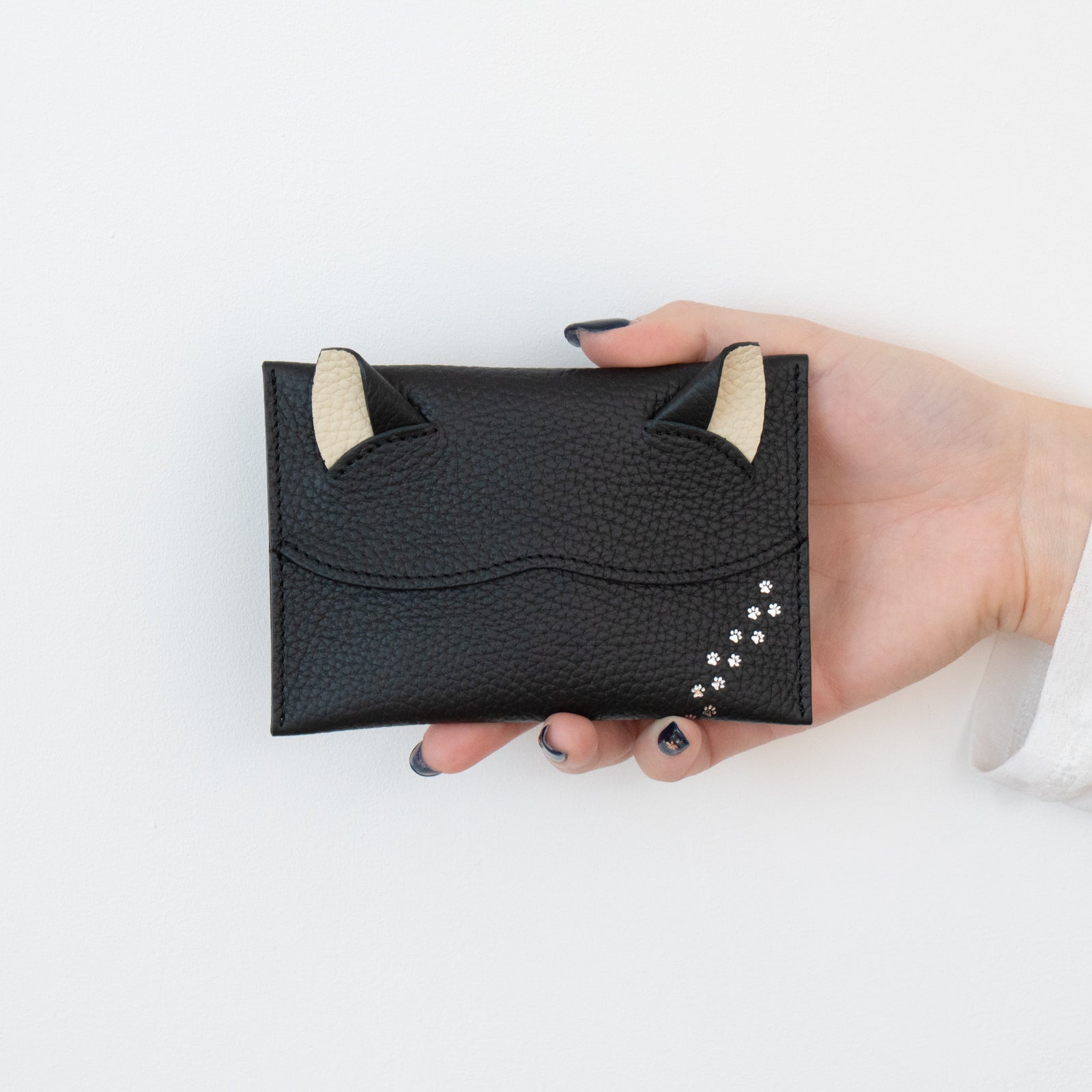 [復刻] ねこポケットティッシュケース 　キュイール・マッシュ  /  ブラック