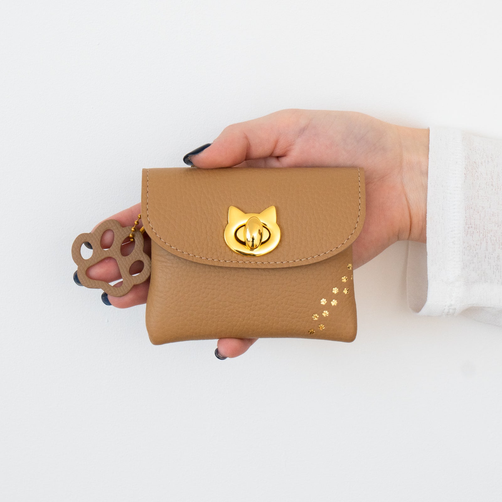 [復刻] フルーニャ スクエアポーチ　キュイール・マッシュ  /  シャモア