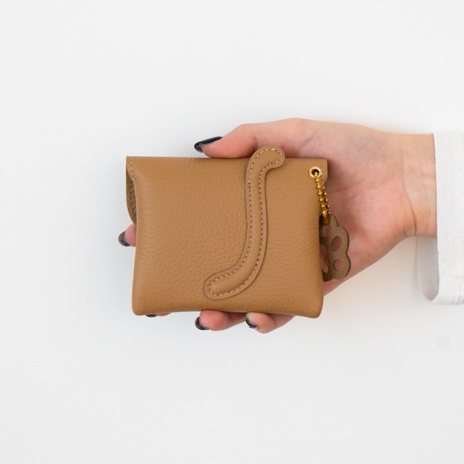 [復刻] フルーニャ スクエアポーチ　キュイール・マッシュ  /  シャモア