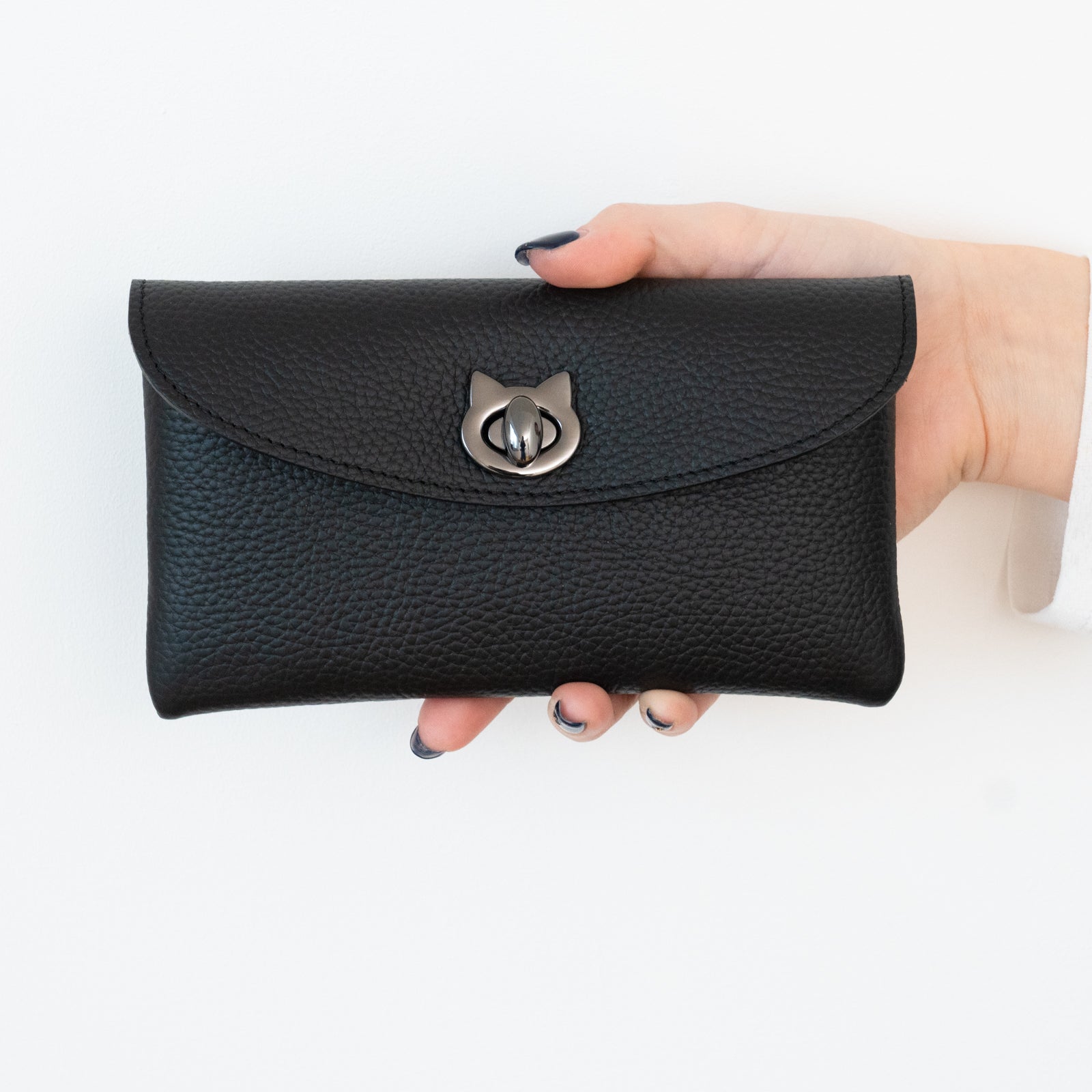 [復刻] フラップウォレット・フルーニャ ロング    キュイール・マッシュ / ブラック