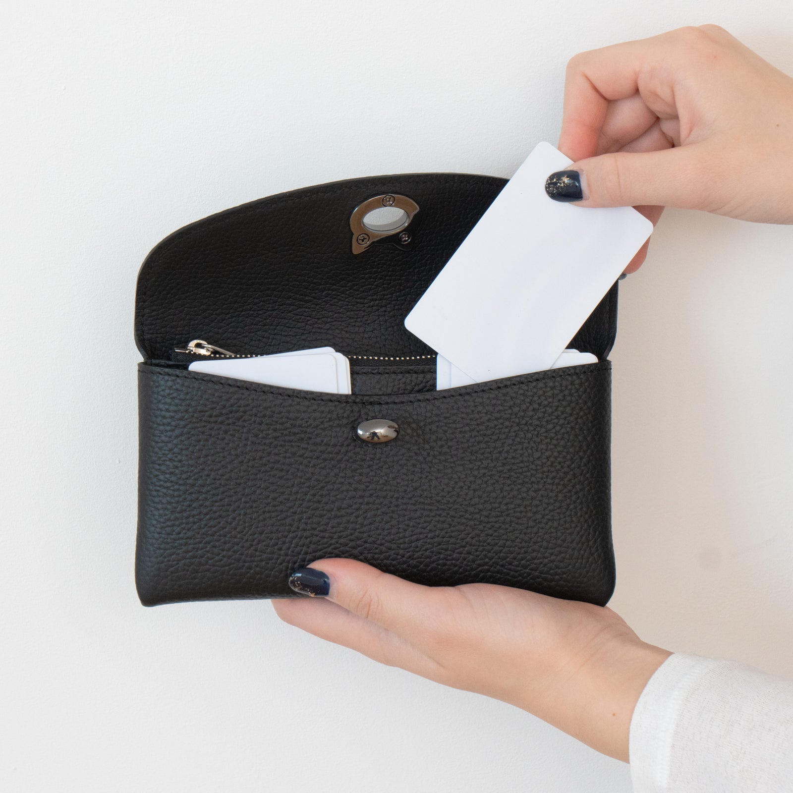 [復刻] フラップウォレット・フルーニャ ロング    キュイール・マッシュ / ブラック