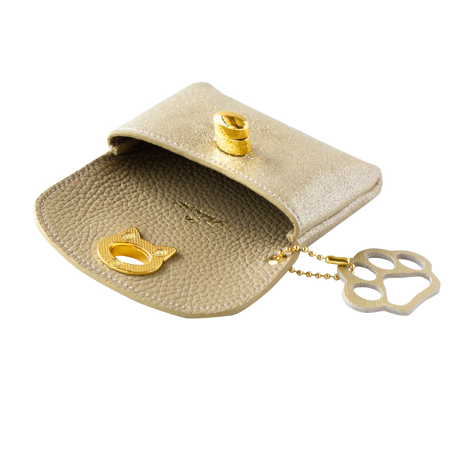 [2/8 (Sat) Limited sale for one day only] Sparkly Flap Wallet Furnya Mini / Gold