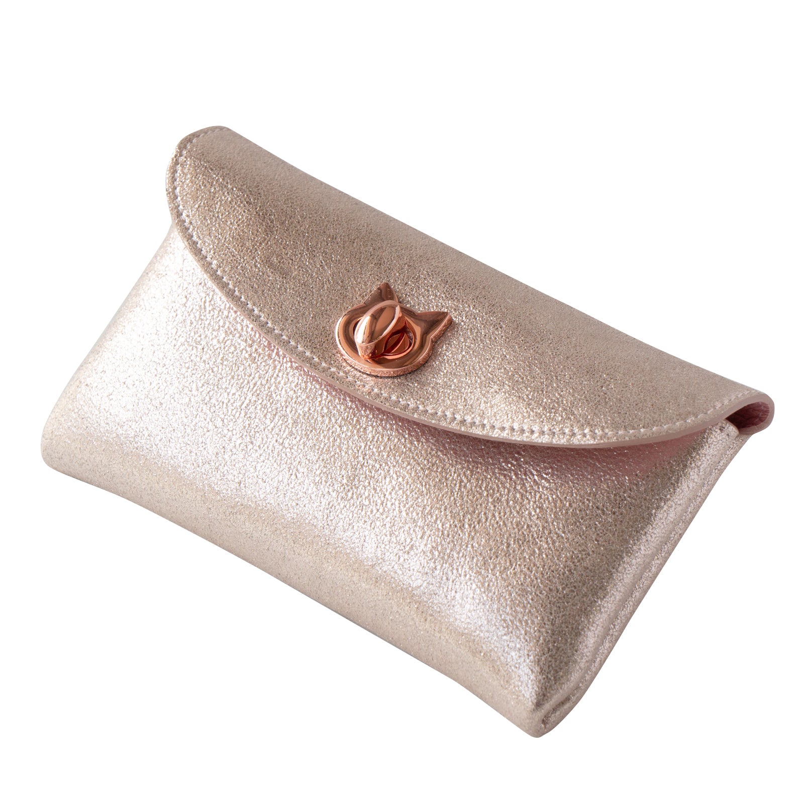 [On sale for one day only on Saturday, February 8th] Sparkly Flap Wallet - Furnya Long / Rose Gold