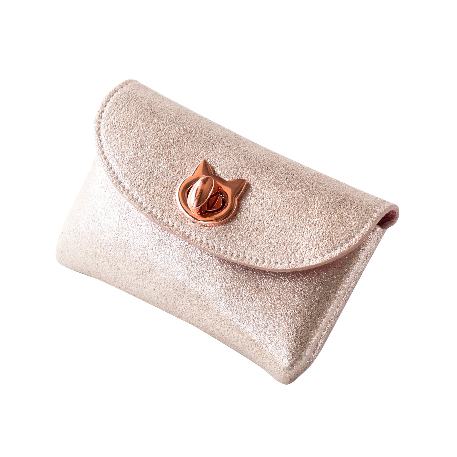 [On sale for one day only on Saturday, February 8th] Sparkly Flap Wallet - Furnya Medium / Rose Gold