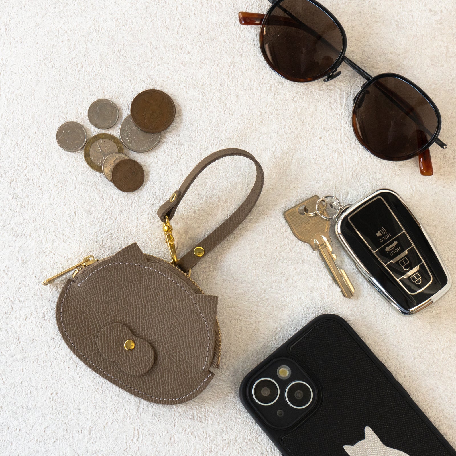 [NEW] にゃんフェイスコインケース　ヴォー・エプソン /   エトゥープ