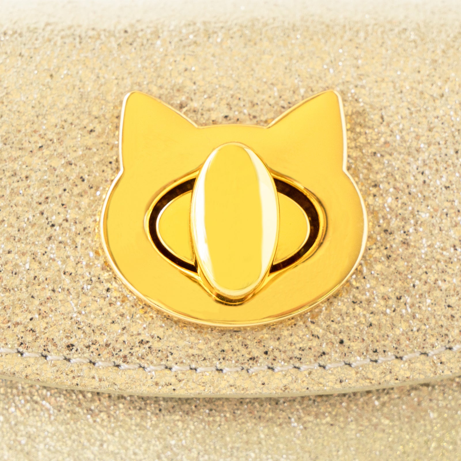 [2/8 (Sat) Limited sale for one day only] Sparkly Flap Wallet Furnya Mini / Gold