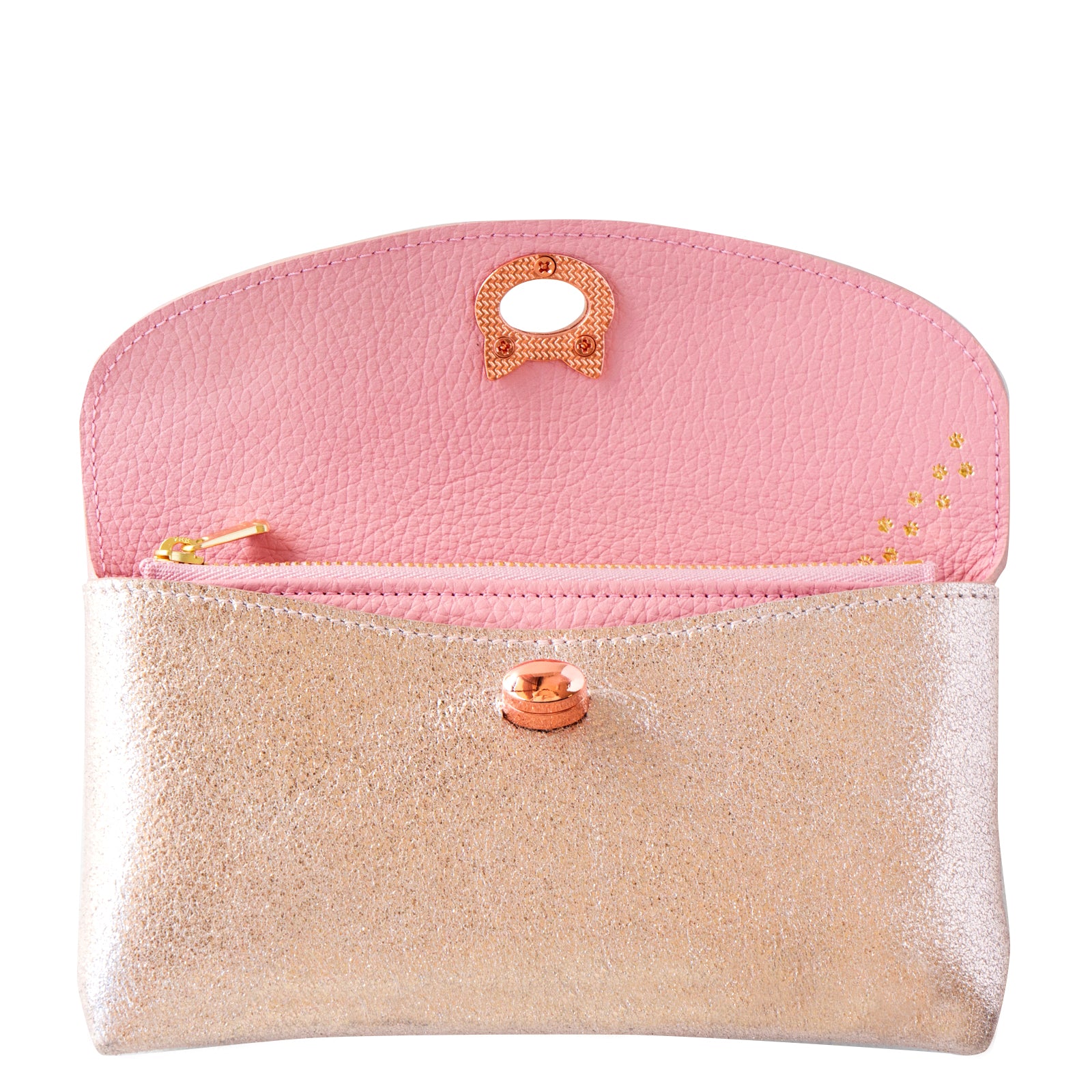 Sparkly Flap Wallet - Furnya Long / Rose Gold