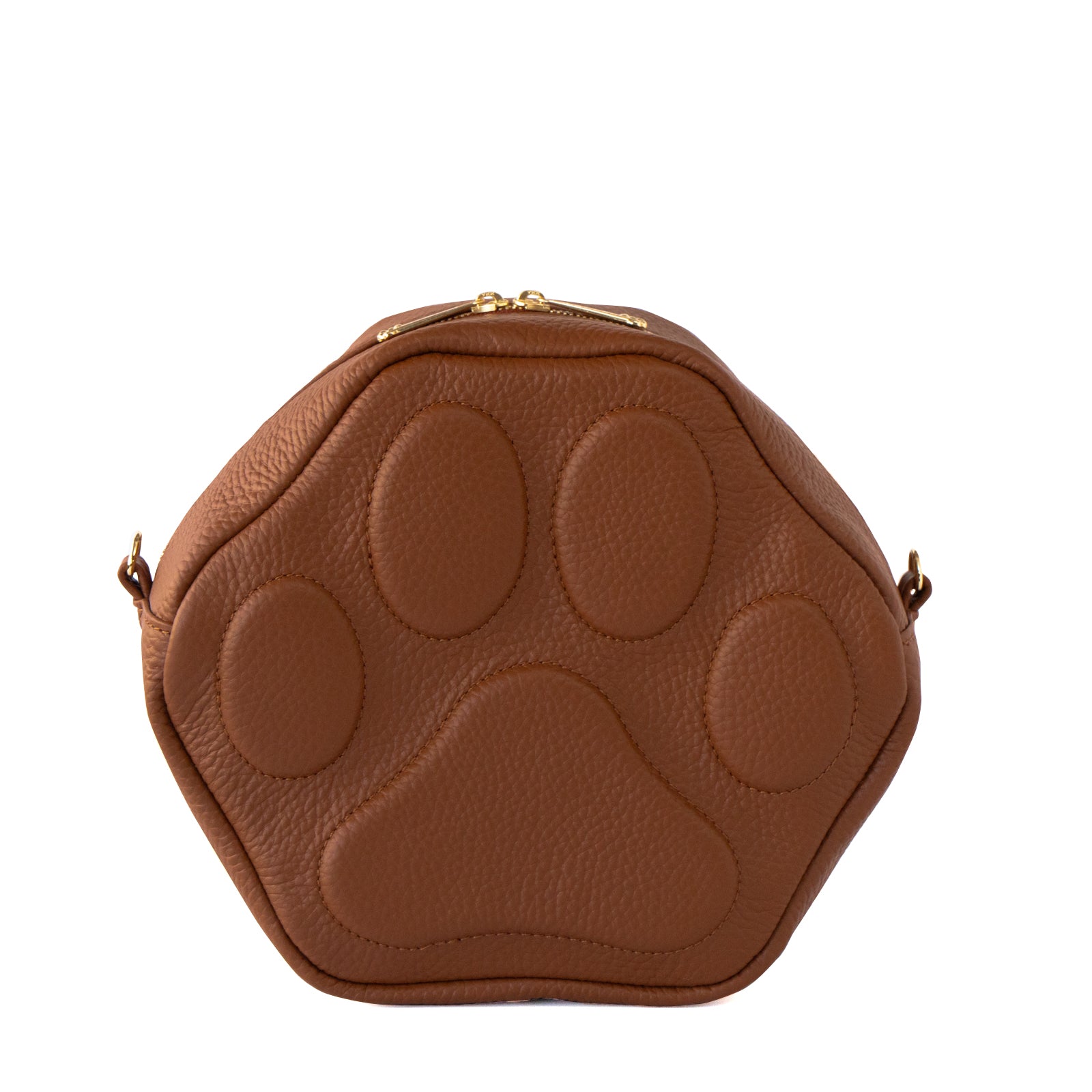 PAWポシェット  キュイール・マッシュ  /  キャメル