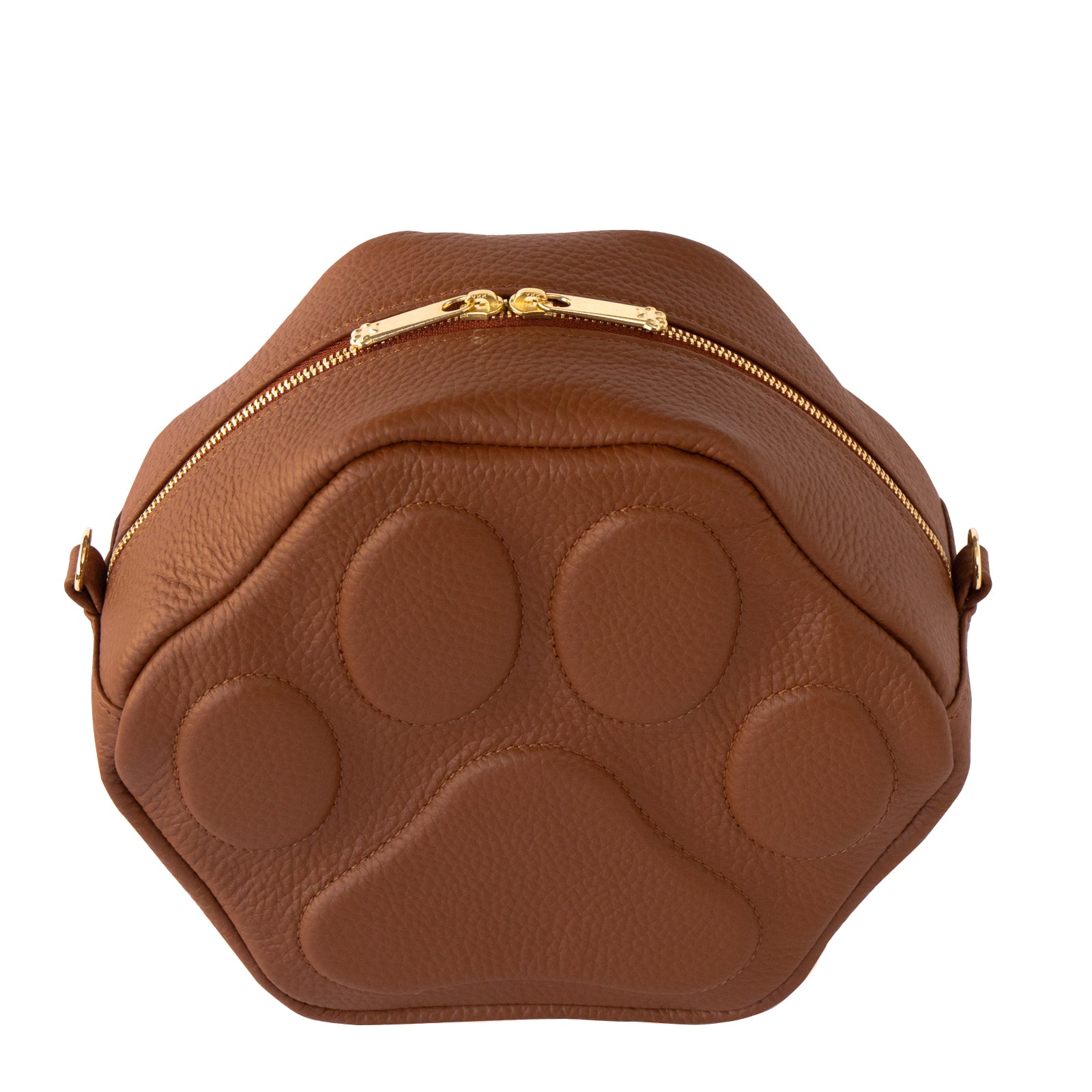 PAWポシェット  キュイール・マッシュ  /  キャメル