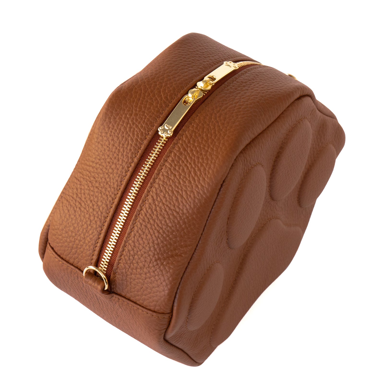 PAWポシェット  キュイール・マッシュ  /  キャメル